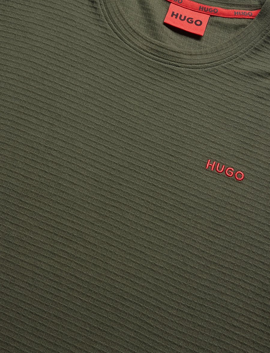 HUGO - Austin T-Shirt - lühikeste varrukatega t-särgid - dark green - 2