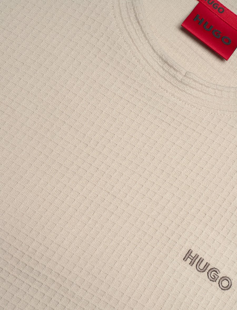 HUGO - Austin T-Shirt - pyjamaoberteil - light beige - 2