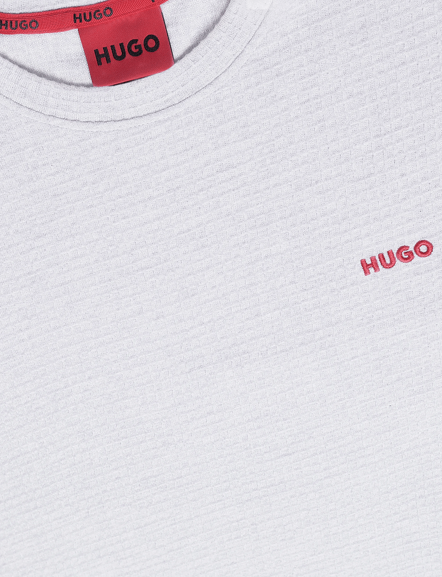 HUGO - Austin T-Shirt - kurzärmelige t-shirts - light/pastel grey - 2