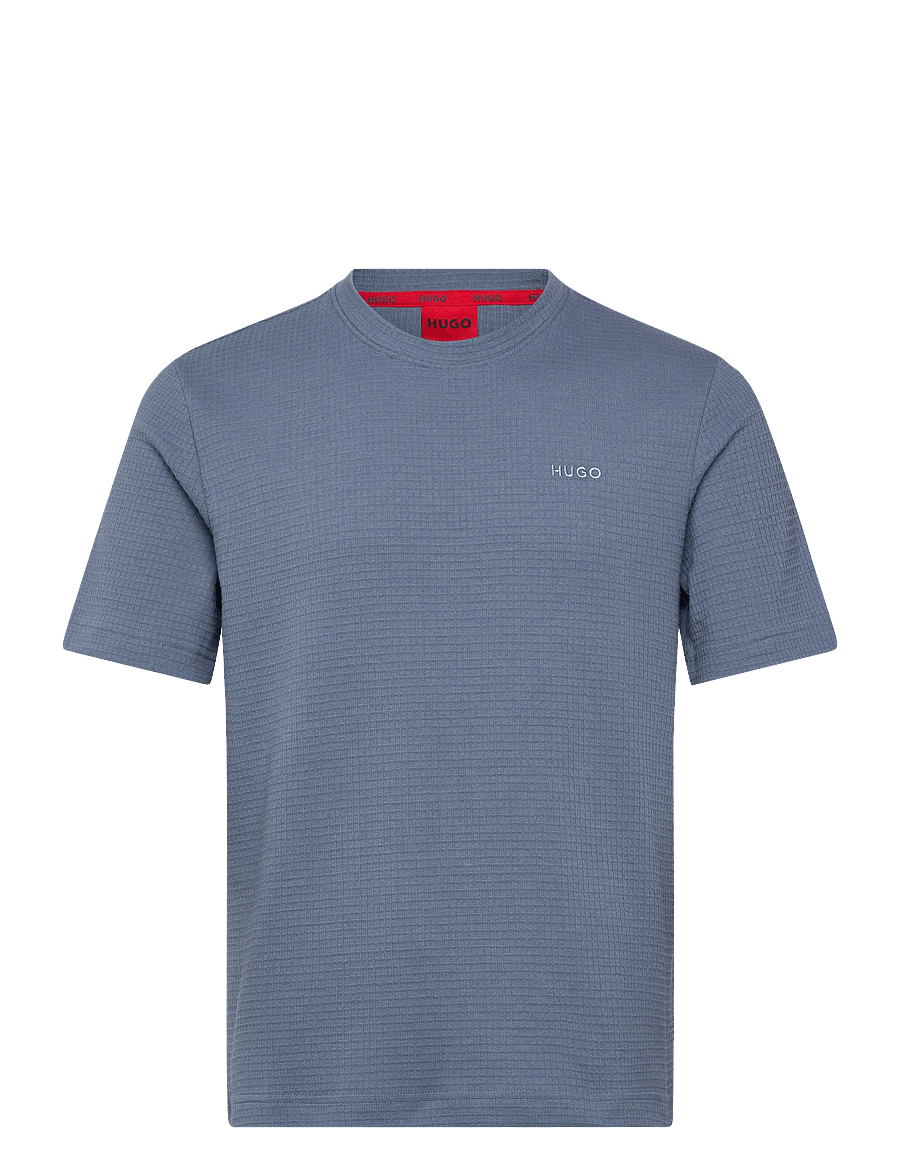 HUGO - Austin T-Shirt - kurzärmelige t-shirts - open blue - 0