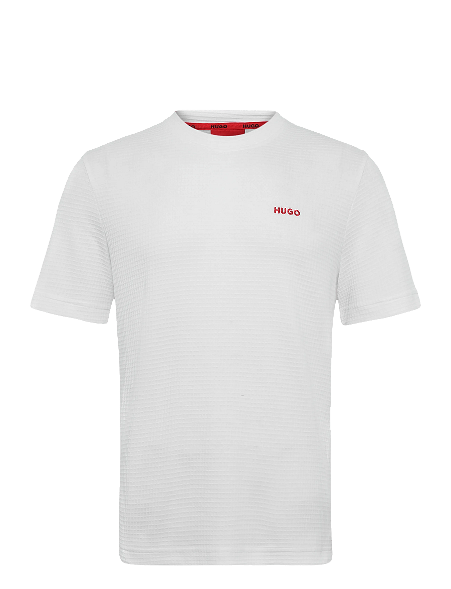 HUGO - Austin T-Shirt - kurzärmelige t-shirts - white - 0