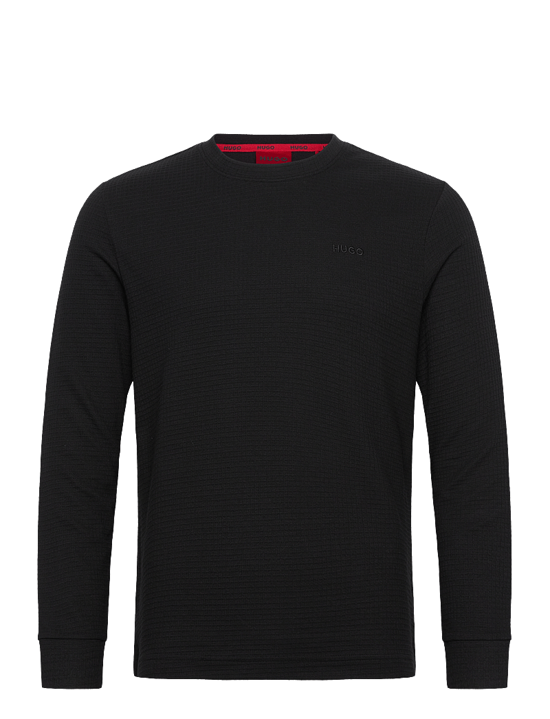 HUGO - Austin LS Shirt - pyjamaoberteil - black - 0