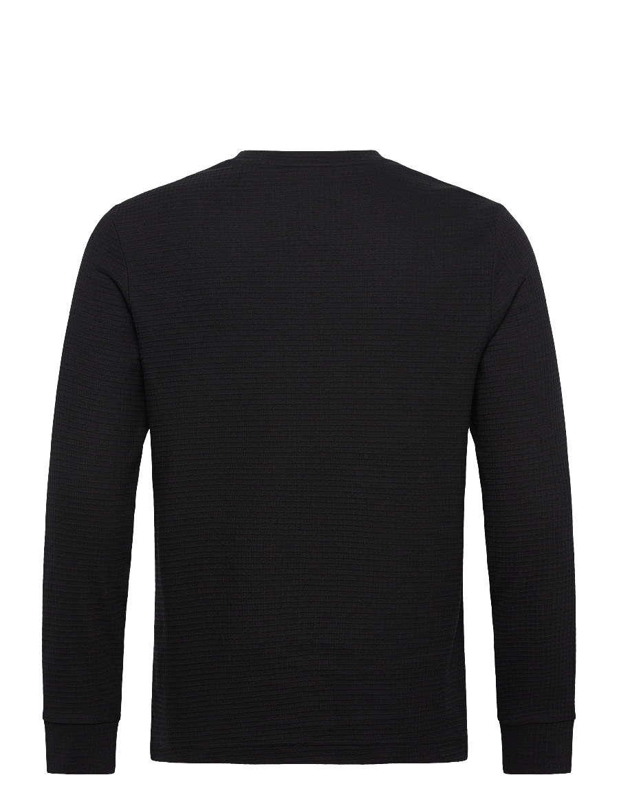 HUGO - Austin LS Shirt - pižamos marškiniai - black - 1