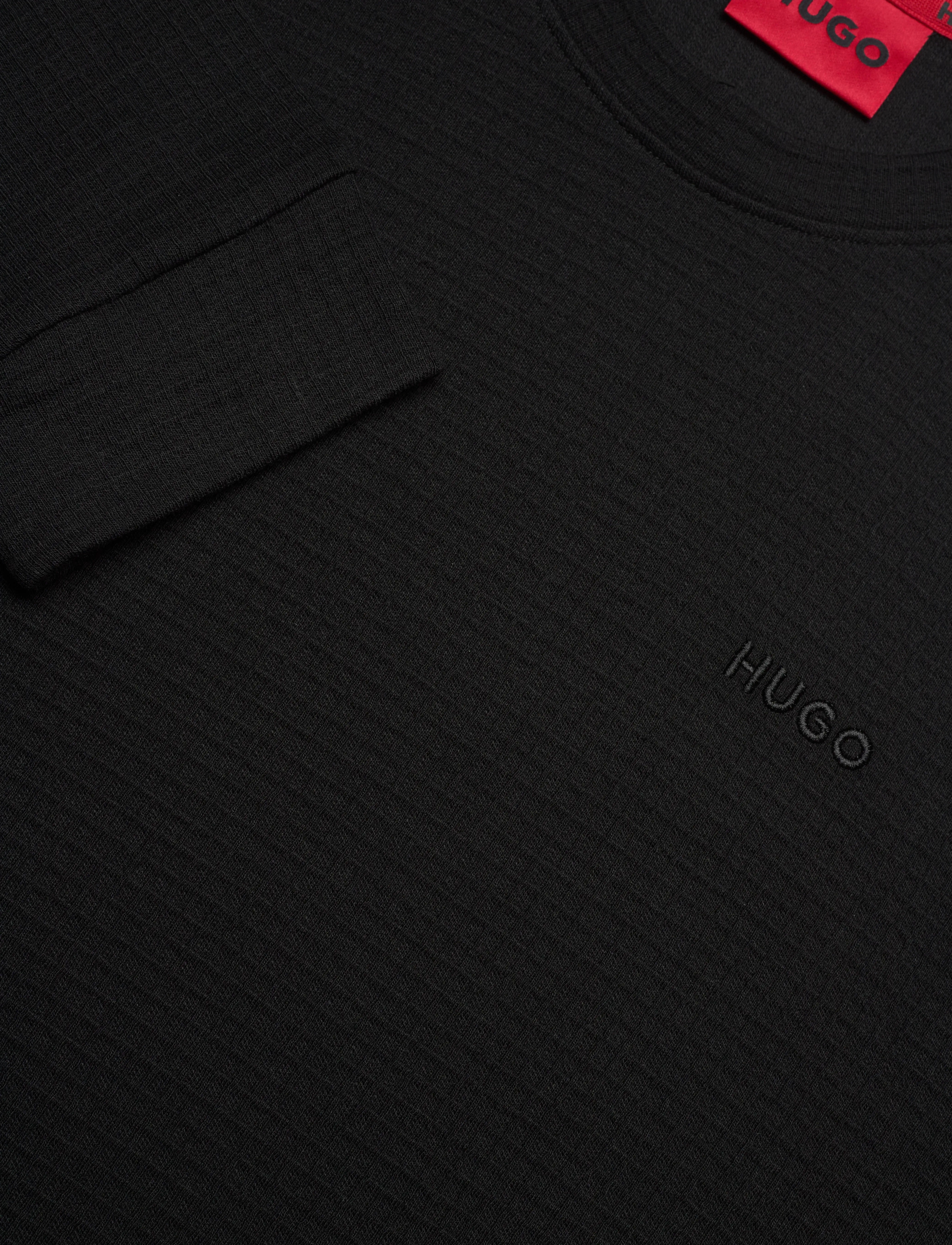 HUGO - Austin LS Shirt - pižamos marškiniai - black - 2