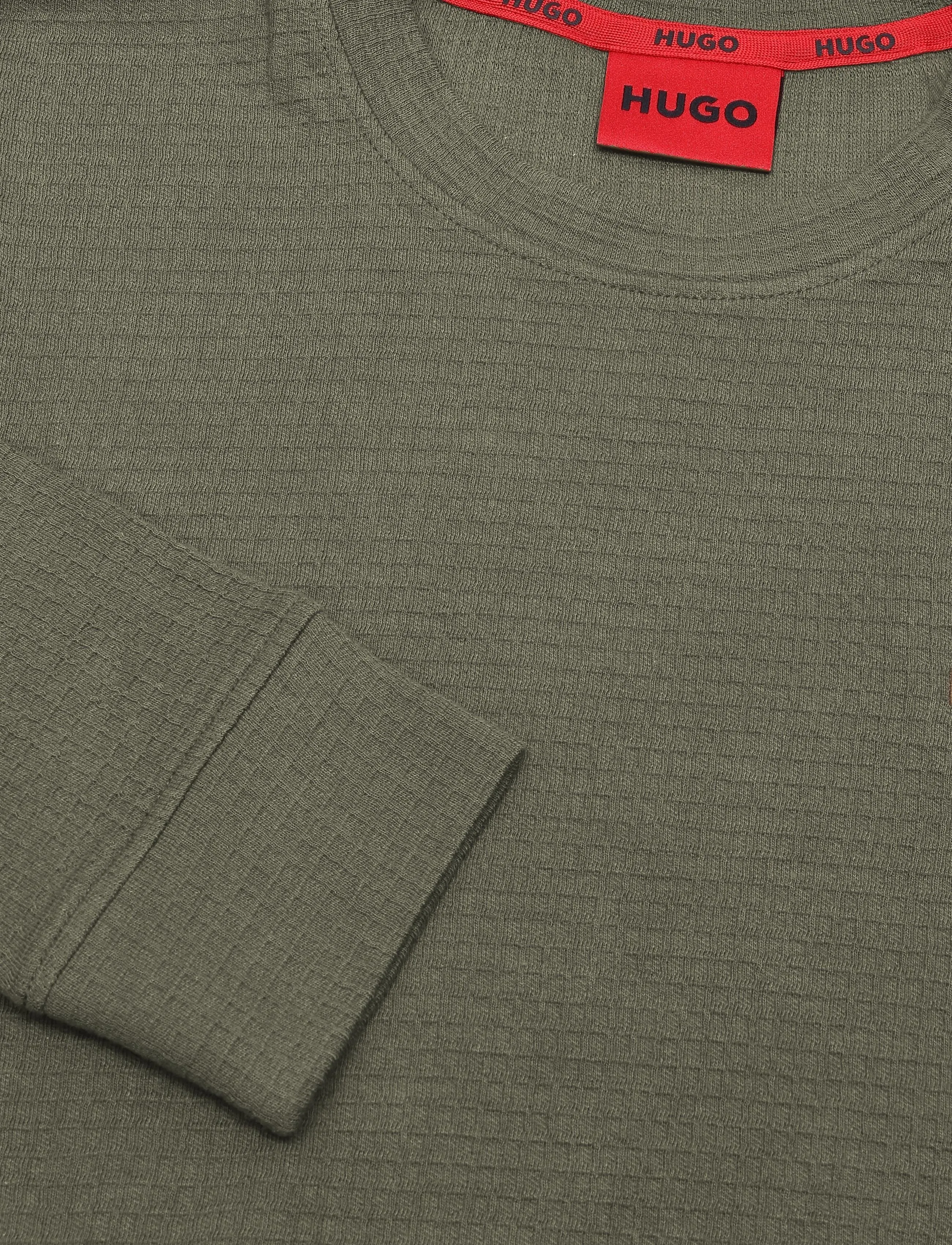 HUGO - Austin LS Shirt - pidžaamasärgid - dark green - 2