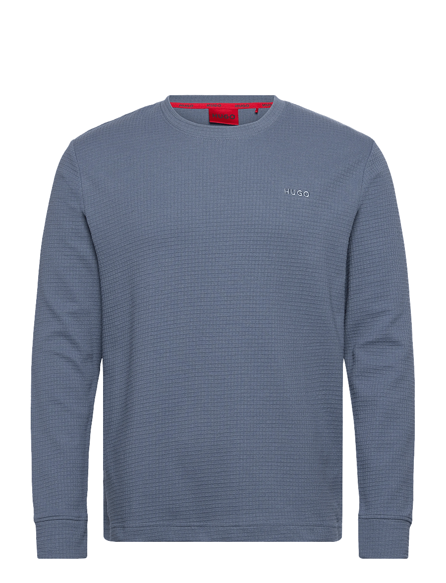 HUGO - Austin LS Shirt - pyjamaoberteile - open blue - 0