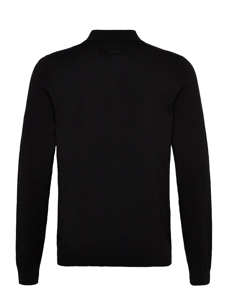 HUGO - San Pippo-CV - gestrickte polohemden - black - 1