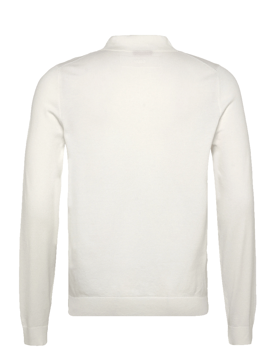 HUGO - San Pippo-CV - geweven polo's met lange mouwen - natural - 1