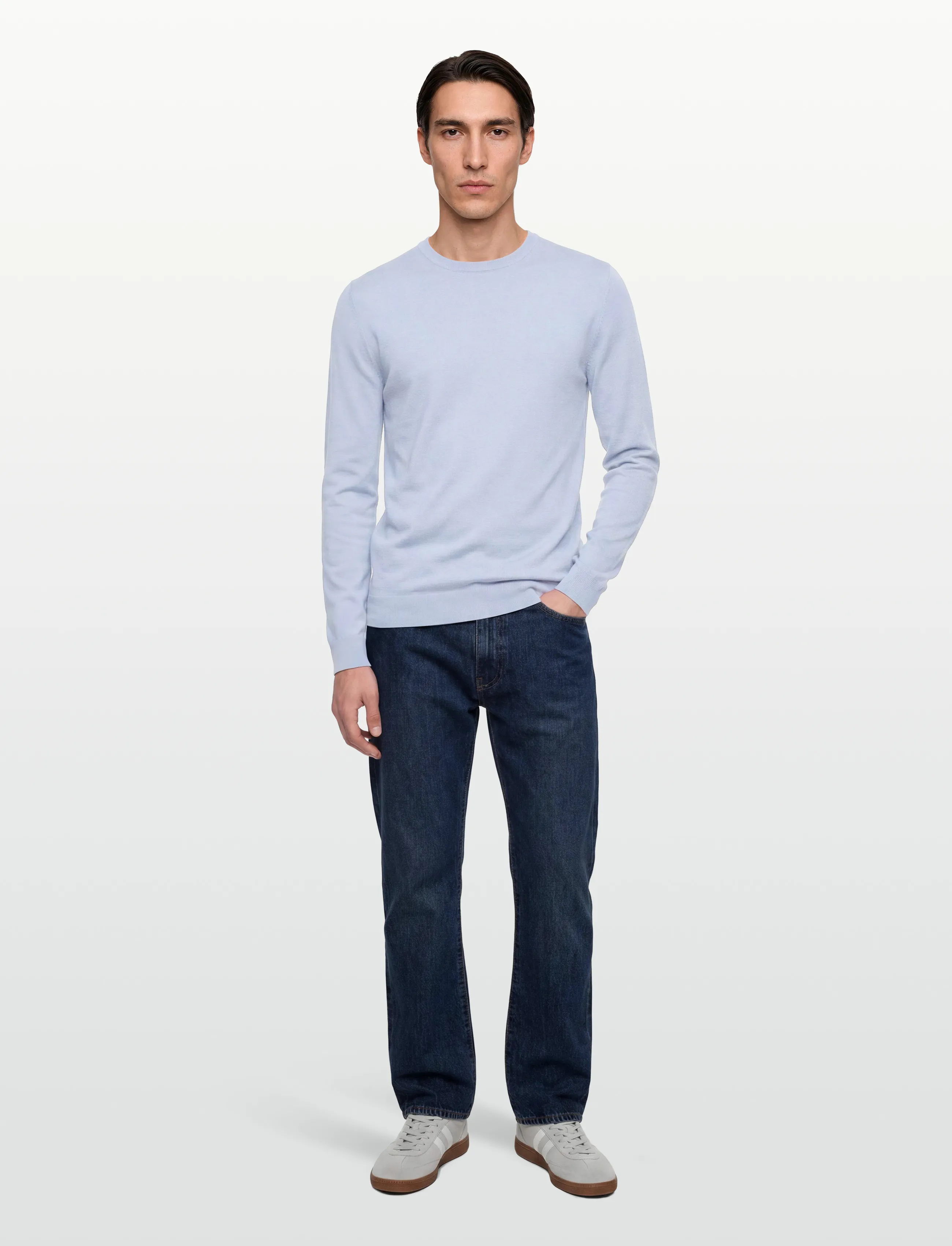 HUGO San Cody-Cv, L, Knitwear, Lila - Round Necks, Männerswear