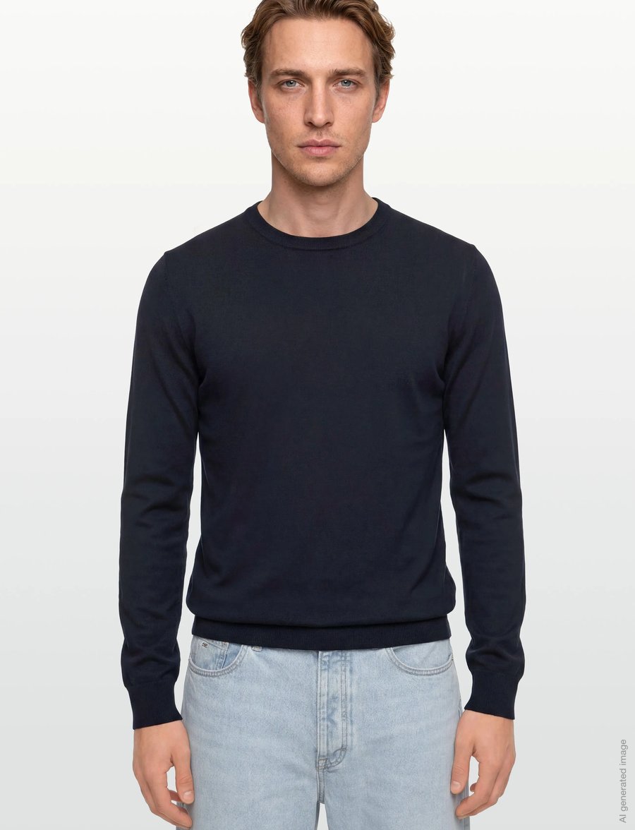HUGO - San Cody-CV - rund hals - navy - 3