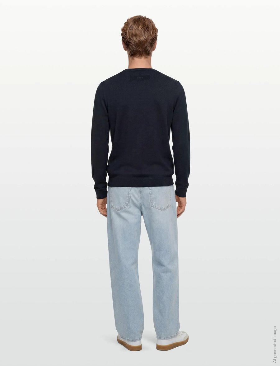 HUGO - San Cody-CV - rund hals - navy - 4