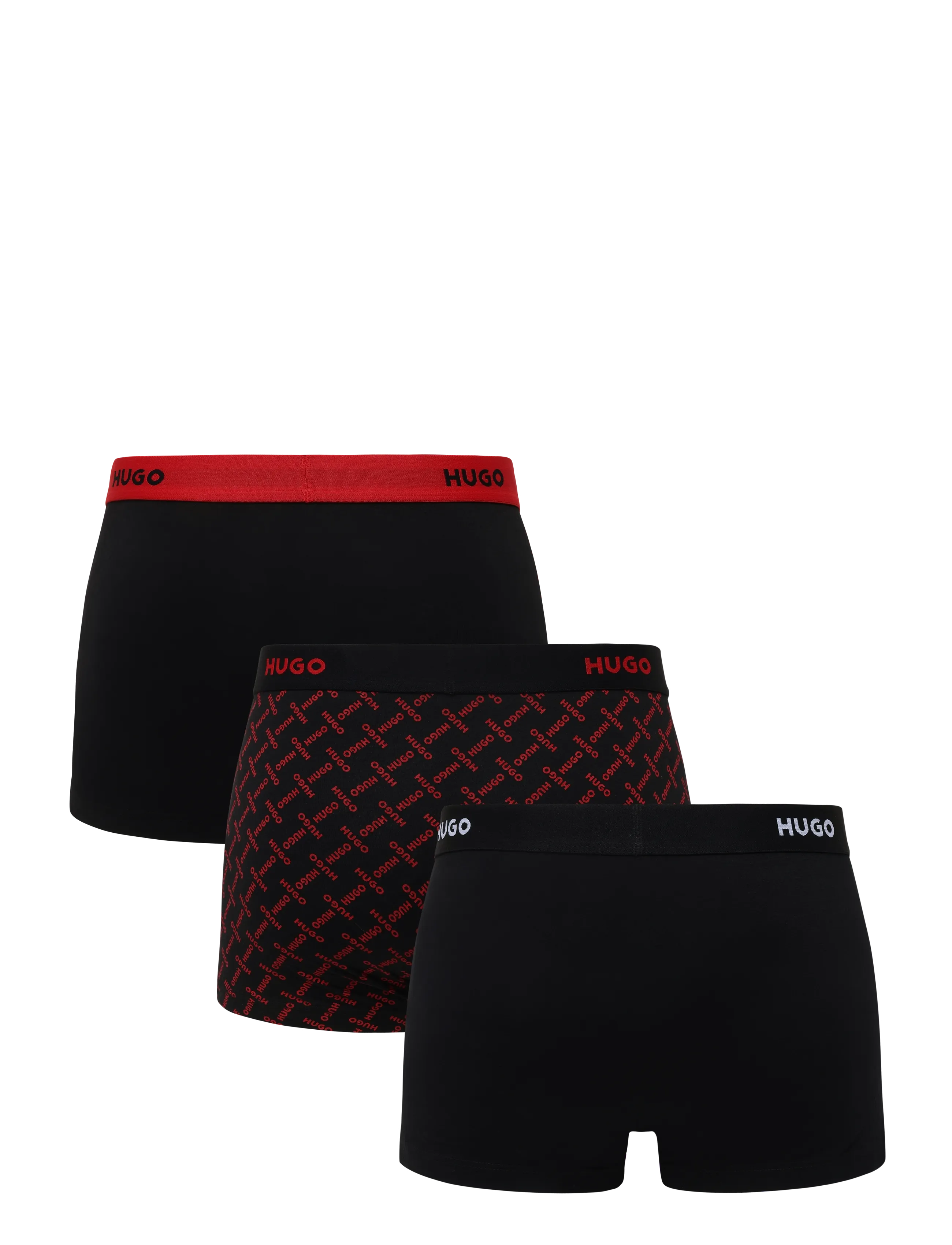 HUGO - TRUNK TRIPLET DESIGN - multipack underbukser - open grey - 1