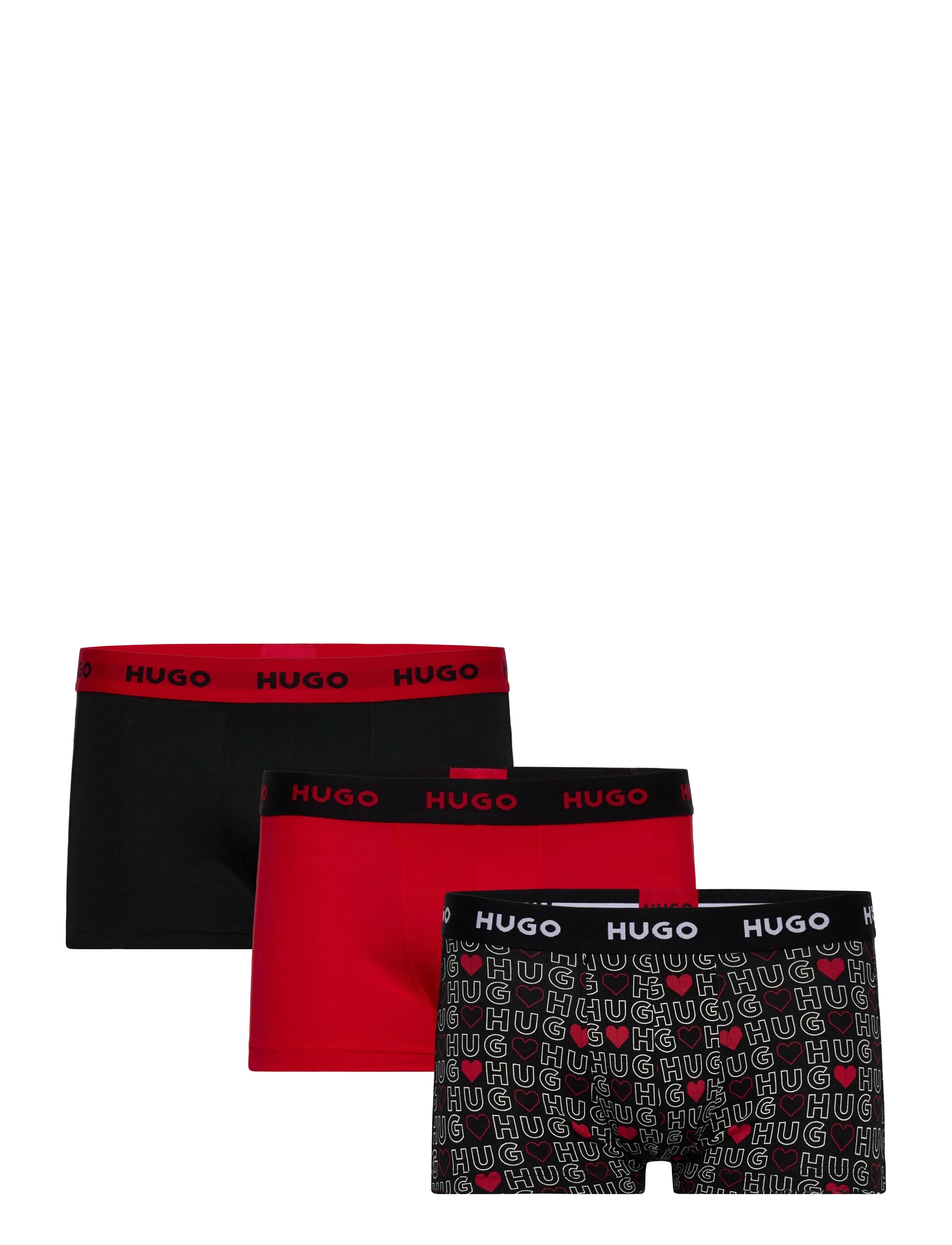 HUGO TRUNK TRIPLET DESIGN - Boxer briefs - OPEN MISCELLANEOUS / black
