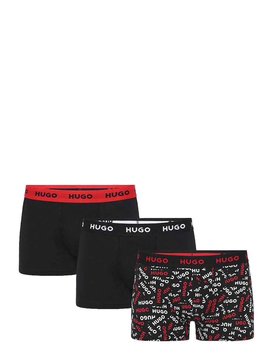 HUGO - TRUNK TRIPLET DESIGN - unterhosen im multipack - open red - 0