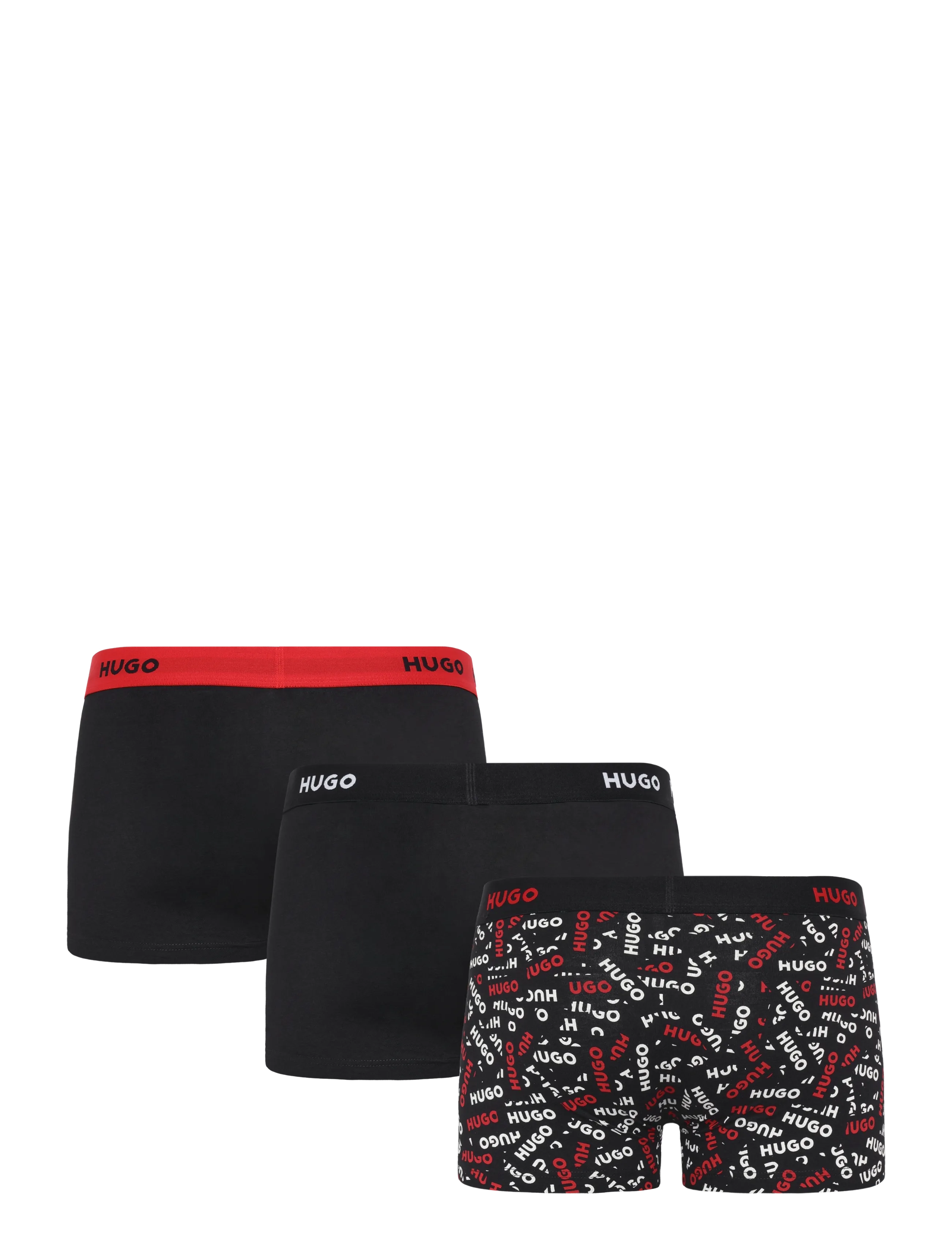 HUGO - TRUNK TRIPLET DESIGN - unterhosen im multipack - open red - 1