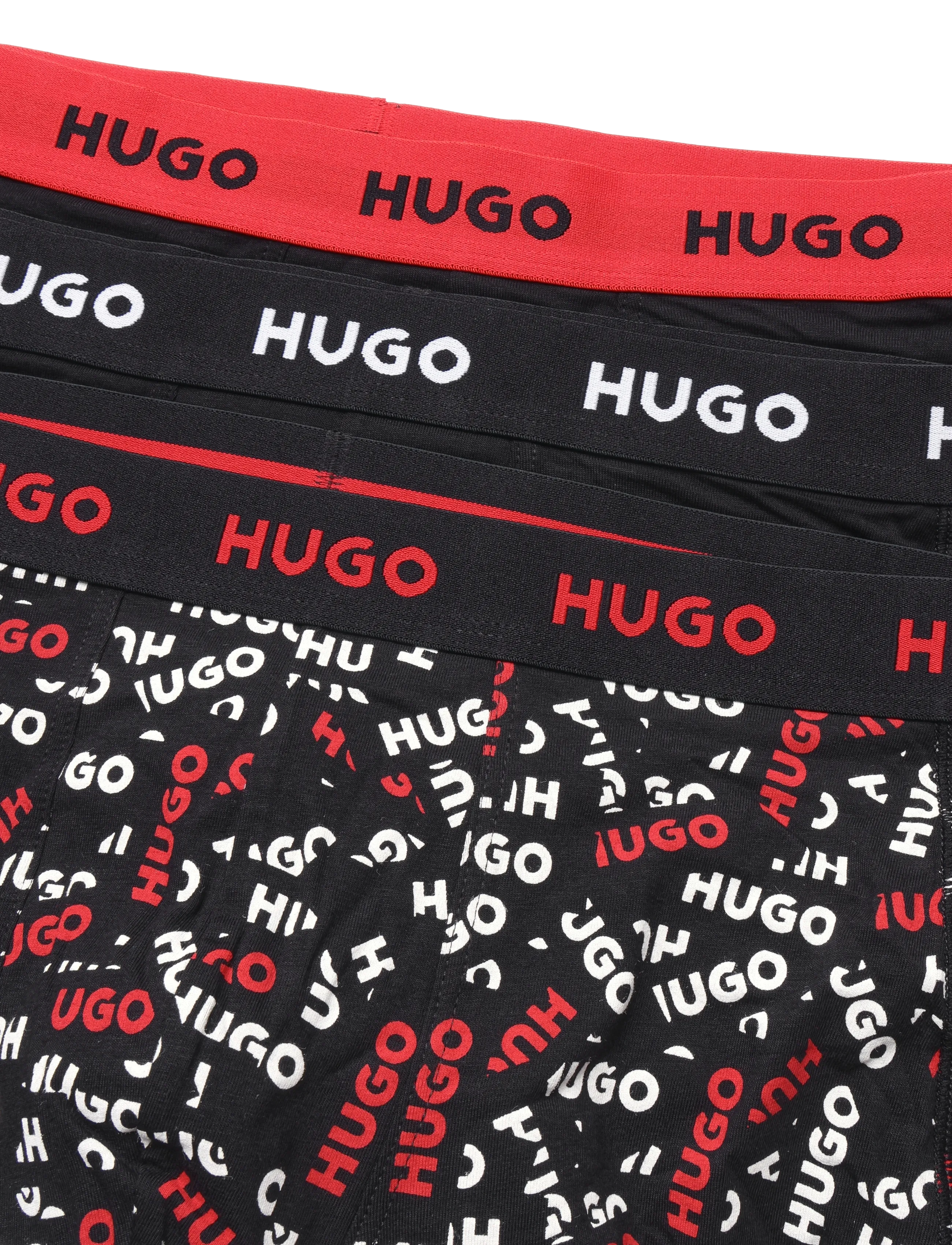 HUGO - TRUNK TRIPLET DESIGN - unterhosen im multipack - open red - 2