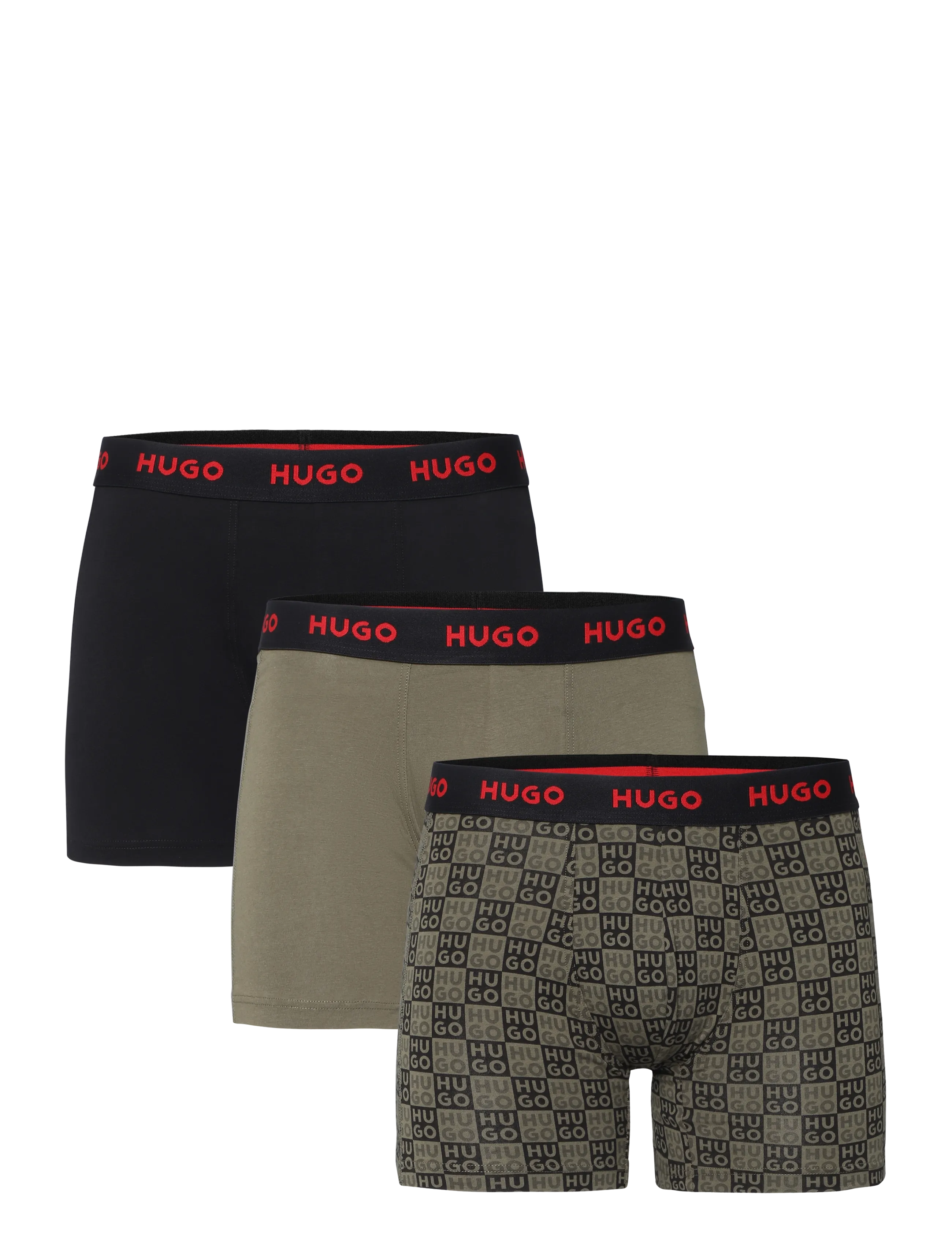 HUGO BOXERBR TRPLT DESIGN - Underpants - OPEN GREEN / khaki/green