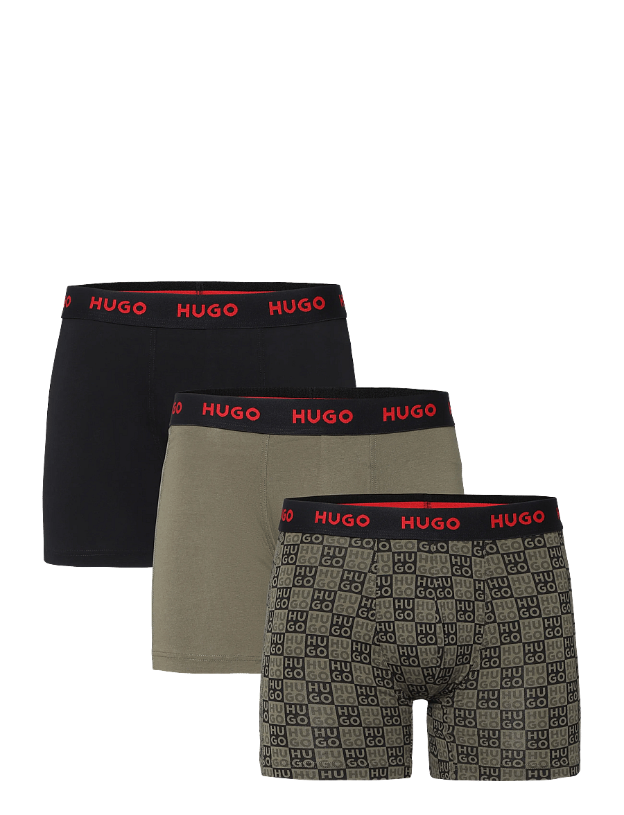 HUGO - BOXERBR TRPLT DESIGN - multipack underpants - open green - 0