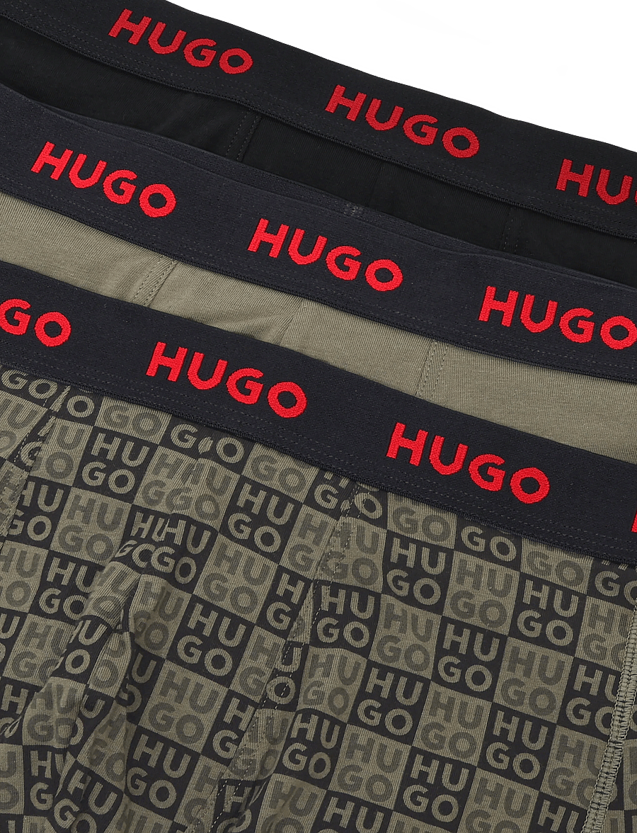 HUGO - BOXERBR TRPLT DESIGN - multipack underpants - open green - 2