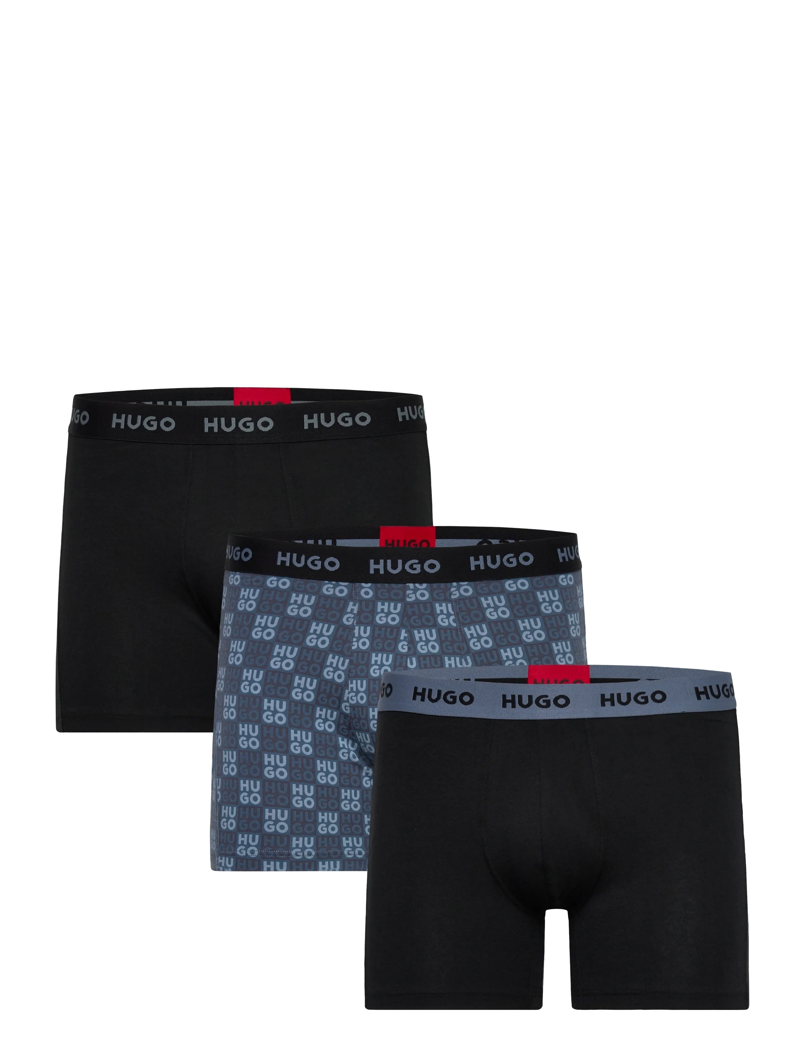 HUGO Boxerbr Trplt Design Schwarz - XXL - Herren