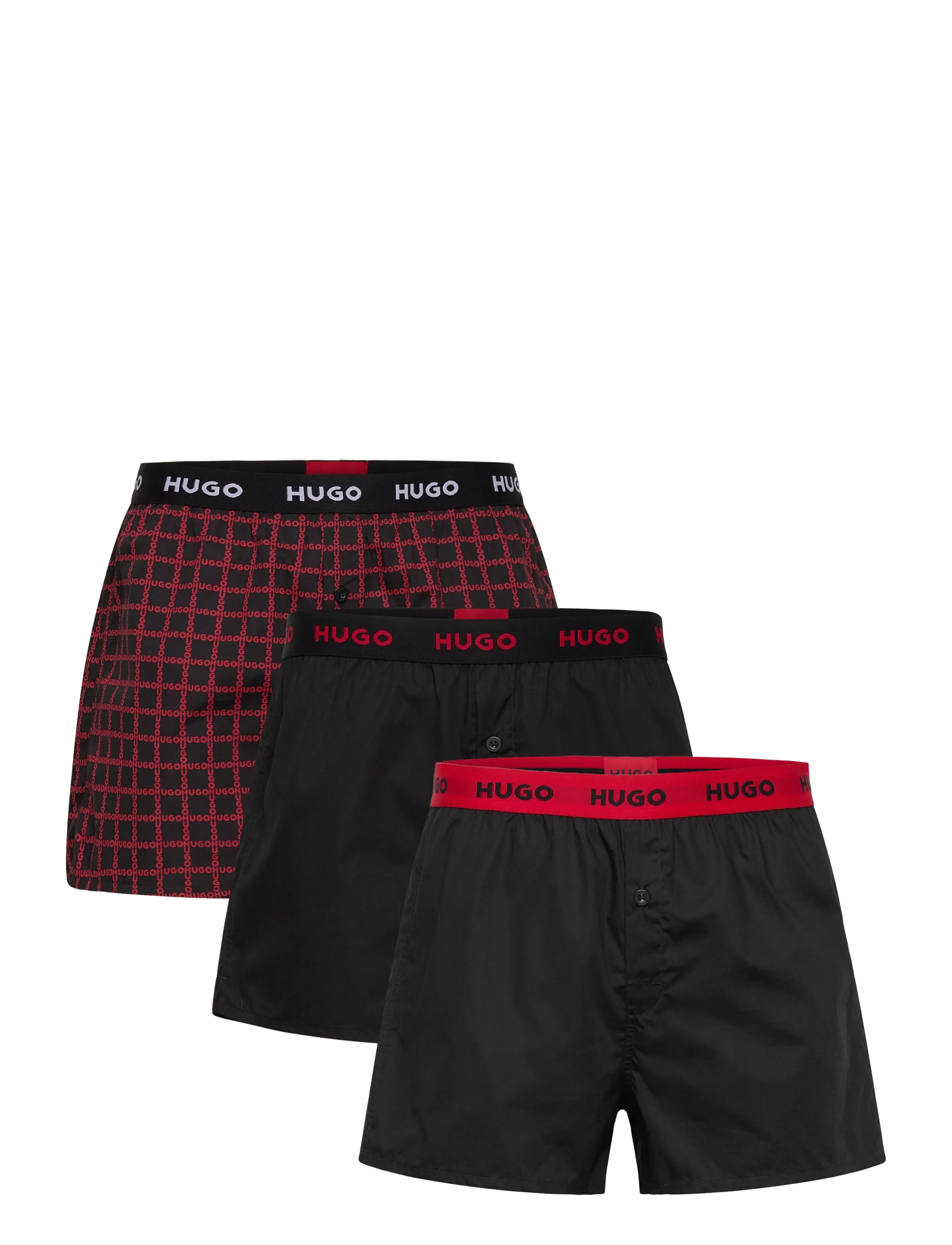 HUGO WOVEN BOXER TRIPLET - Boxershorts - OPEN MISCELLANEOUS / black