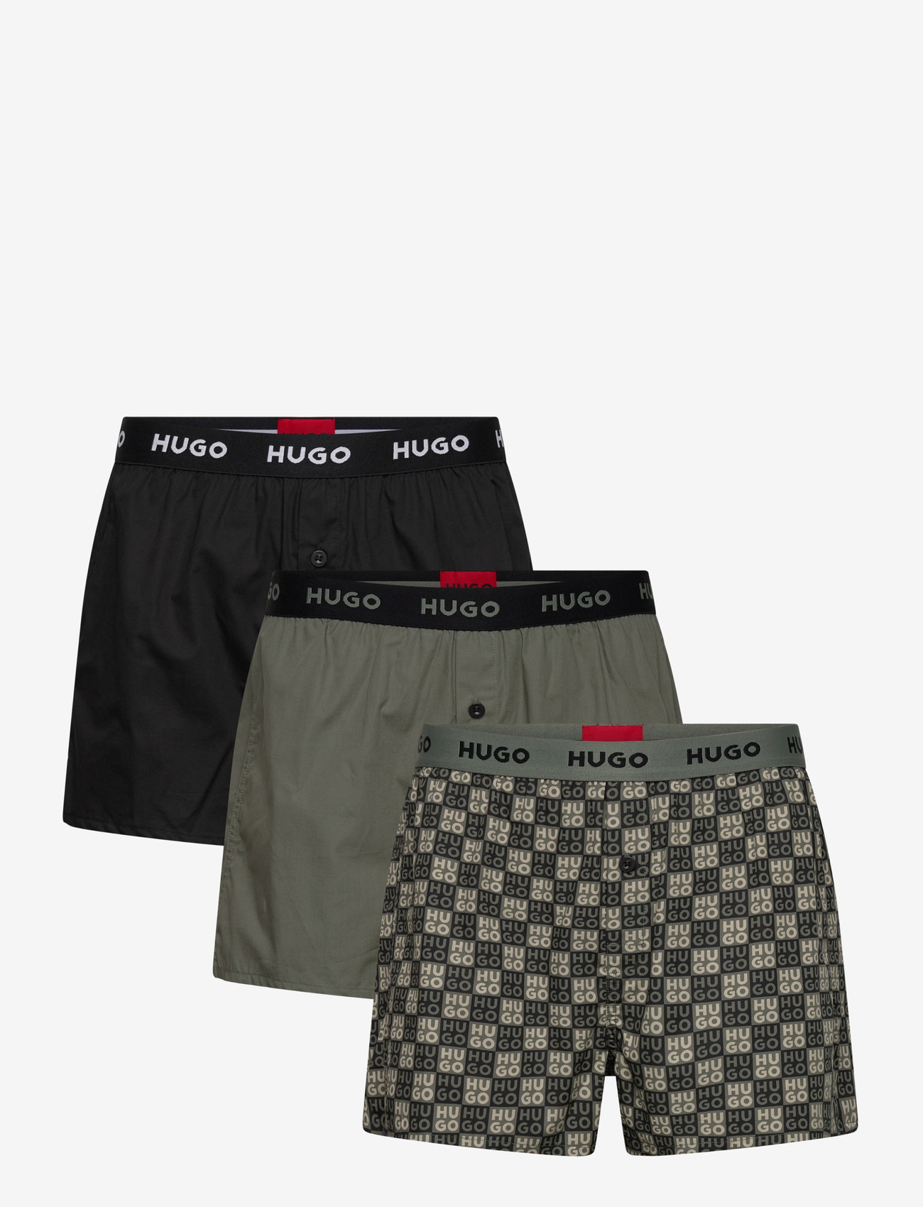 HUGO - WOVEN BOXER TRIPLET - majtki w wielopaku - open miscellaneous - 0