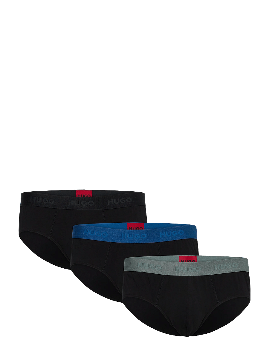 HUGO - HIPBRIEF TRIPLETPACK - multipack underbukser - black - 0