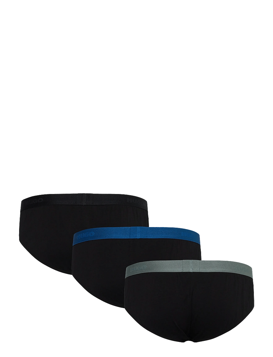 HUGO - HIPBRIEF TRIPLETPACK - multipack underbukser - black - 1