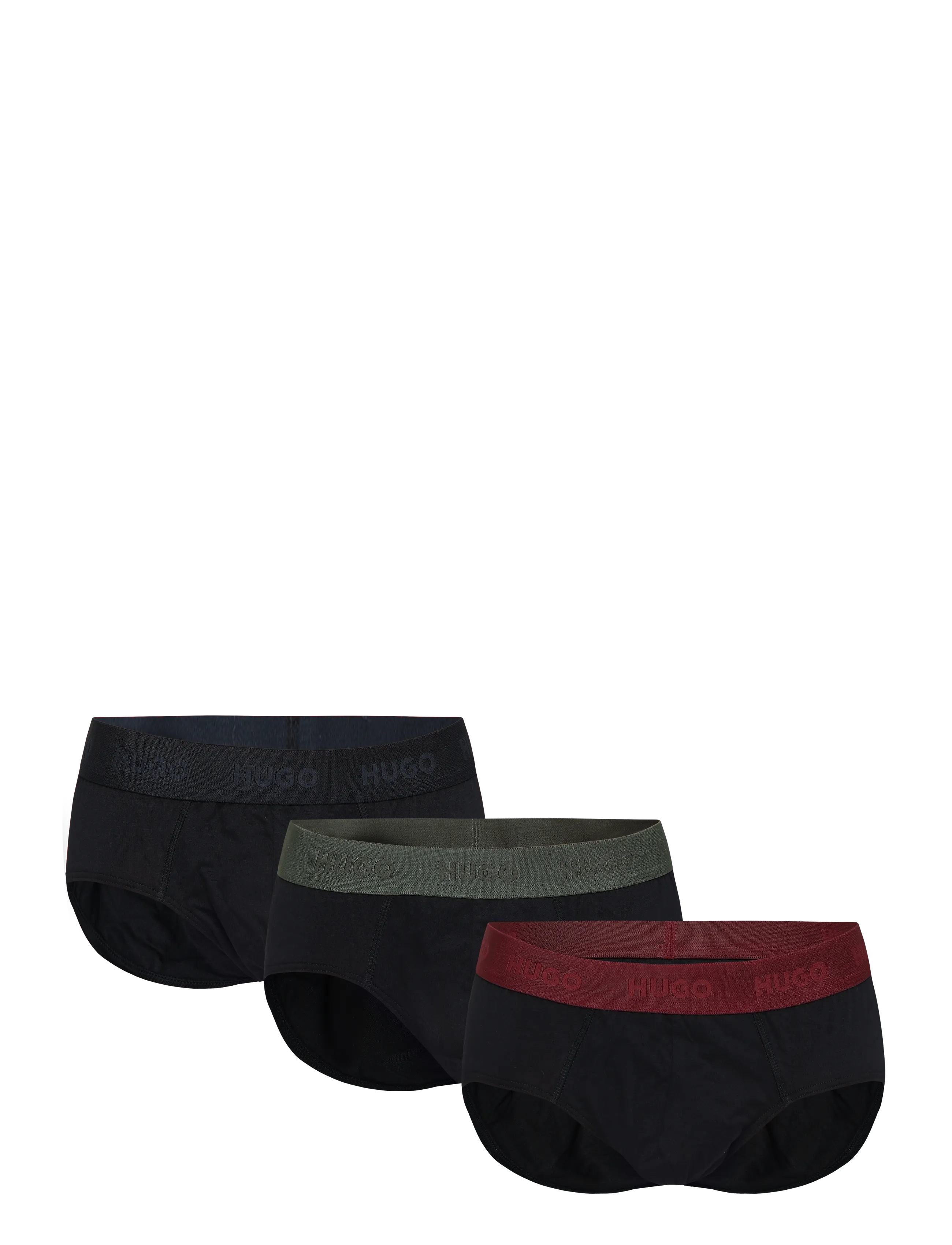 HUGO HIPBRIEF TRIPLETPACK - Briefs - CHARCOAL / grey