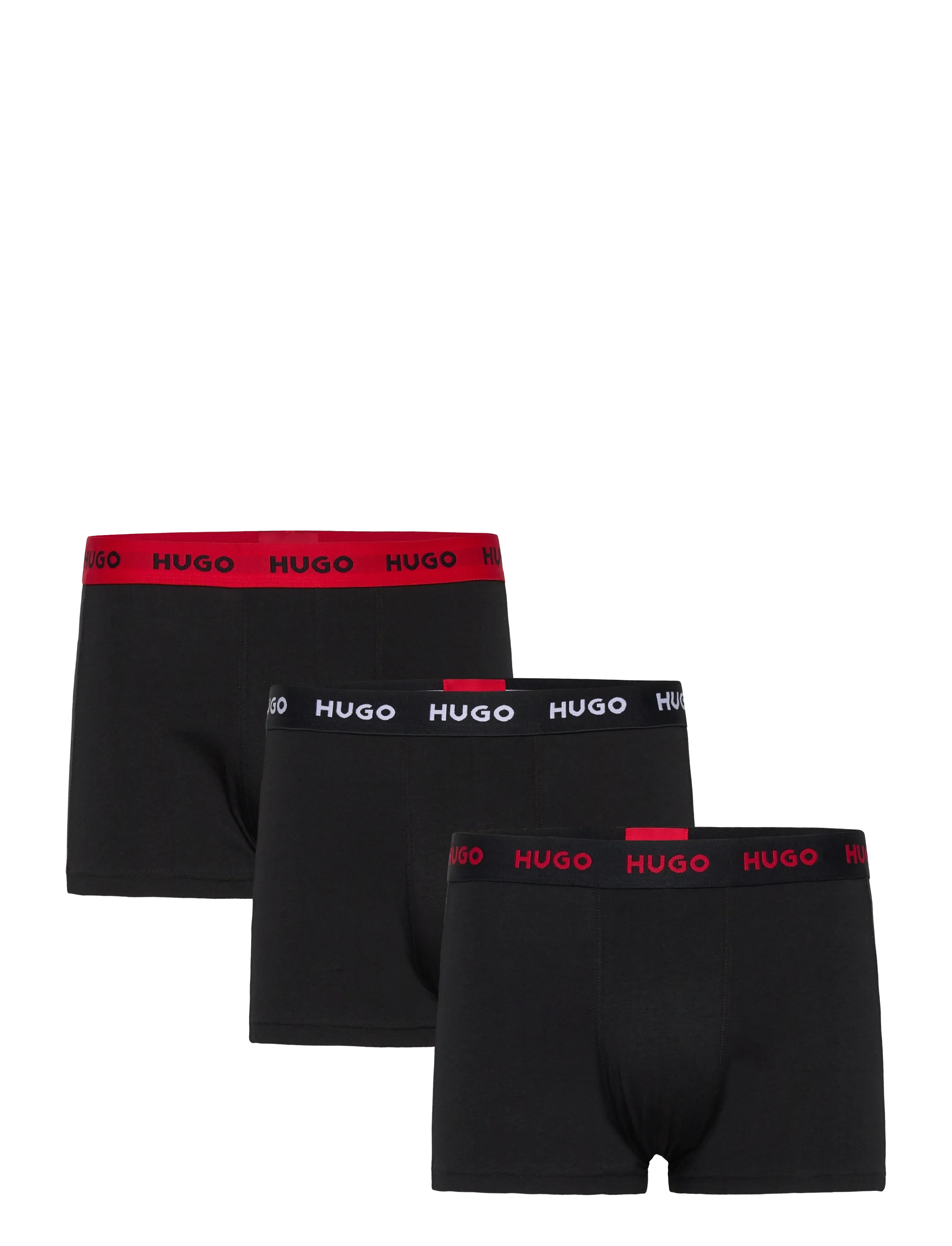 HUGO TRUNK TRIPLET PACK - Aluspesu - CHARCOAL / black