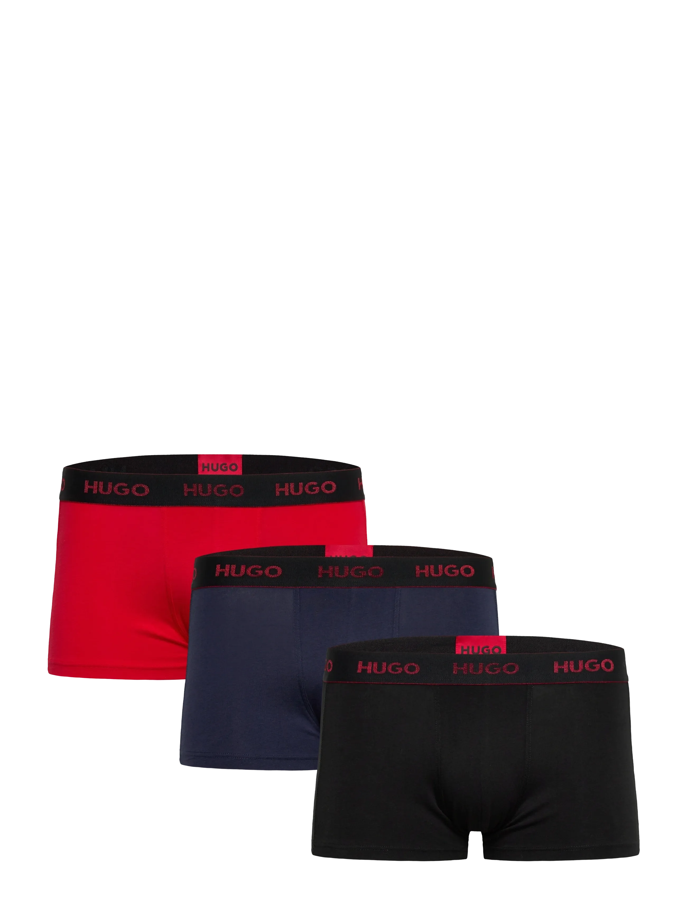 HUGO Trunk Triplet Pack, XL, Black, Undertøj > Boksere, Herre