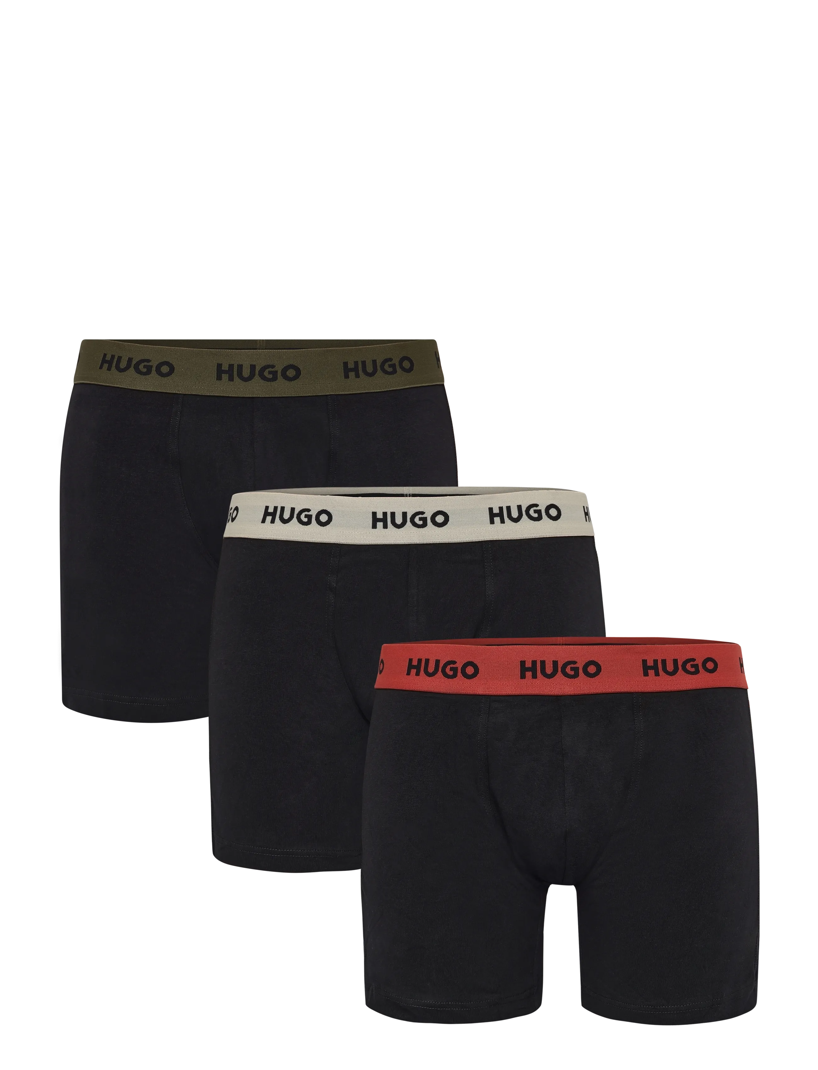 HUGO Boxerbr Triplet Pack, Mænd, Boxershorts 3-Pak, Grå, Str: L