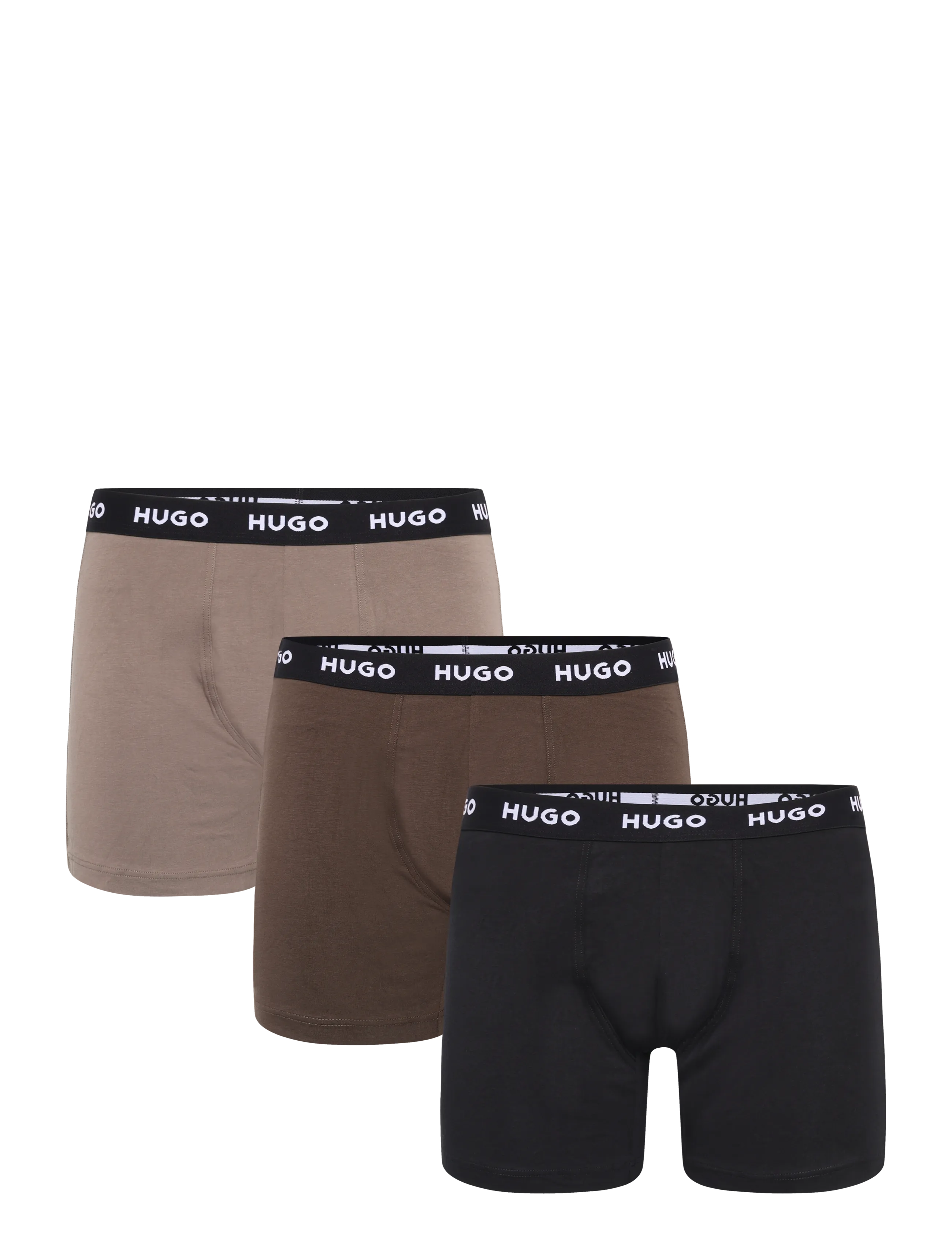 HUGO BOXERBR TRIPLET PACK - HUGO - OPEN BROWN / brown