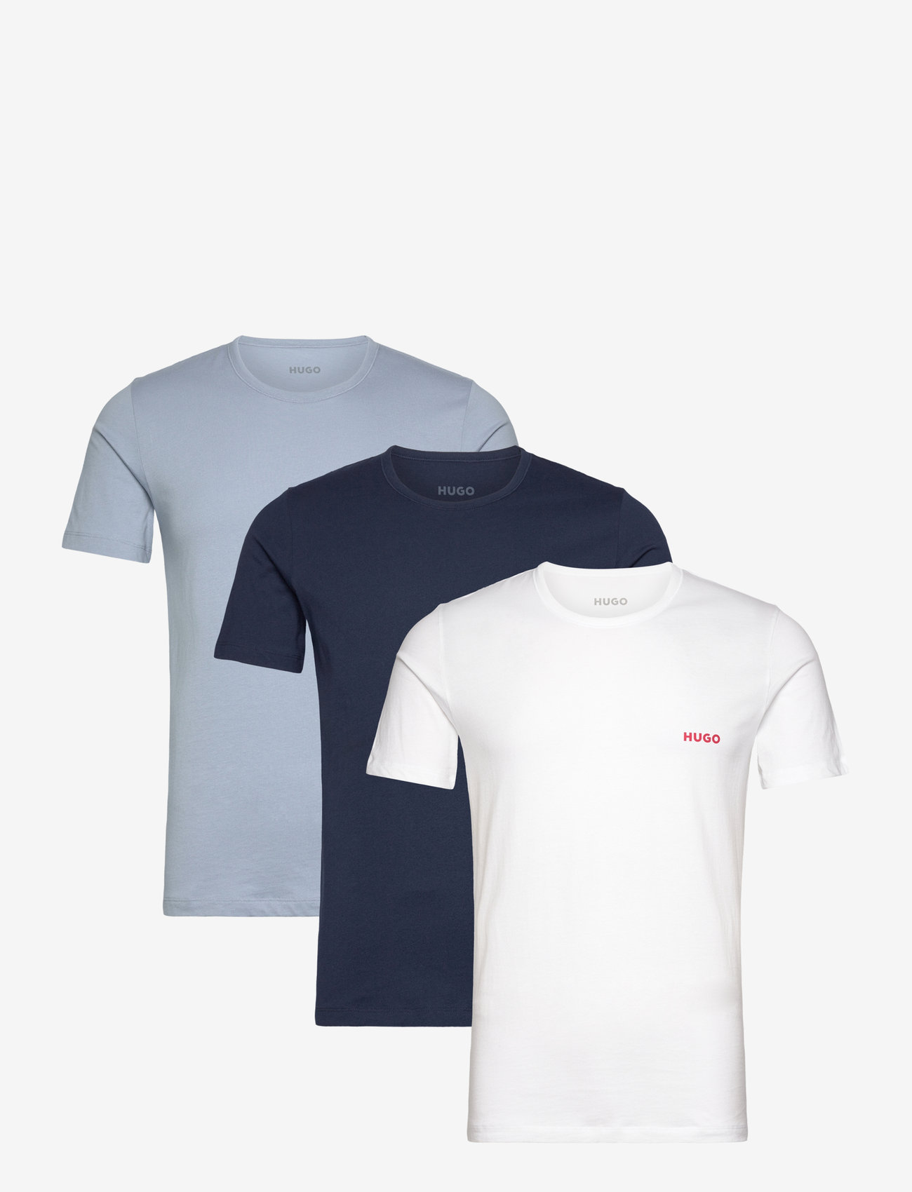 HUGO - T-SHIRT RN TRIPLET P - multipack t-shirts - open miscellaneous - 0