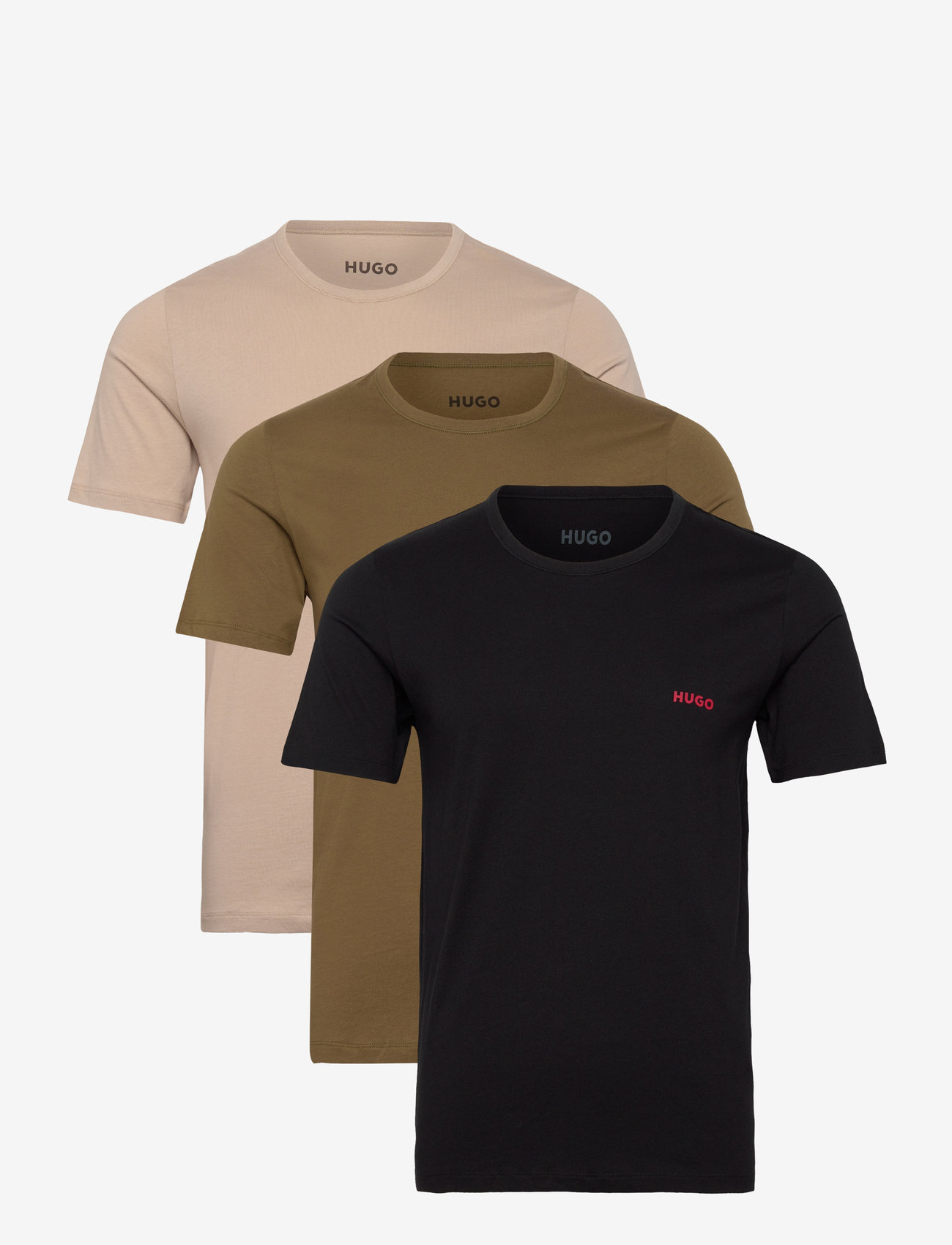 HUGO - T-SHIRT RN TRIPLET P - t-shirts im multipack - open miscellaneous - 0