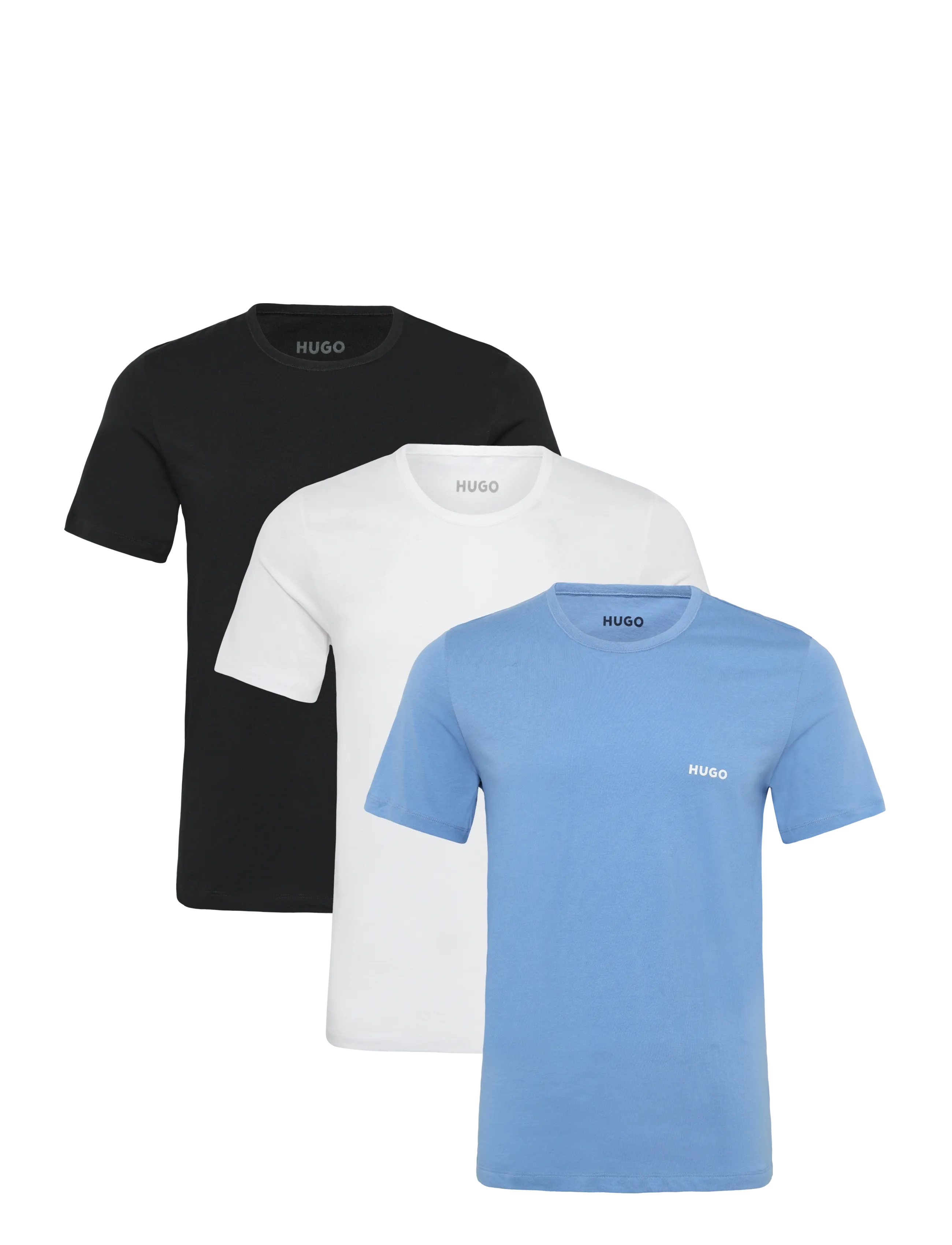 HUGO T-Shirt Rn Triplet P, M, T-shirts, Blau - Short-sleeved, Männerswear