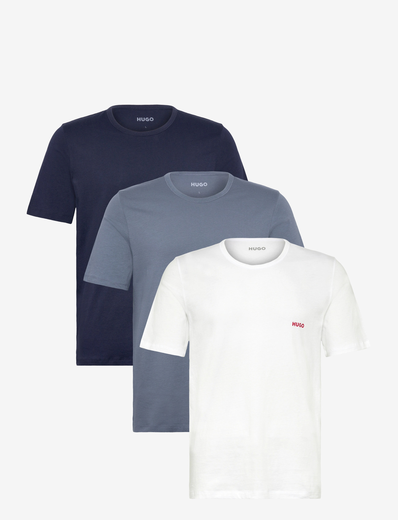 HUGO - T-SHIRT RN TRIPLET P - multipack t-shirts - open miscellaneous - 0