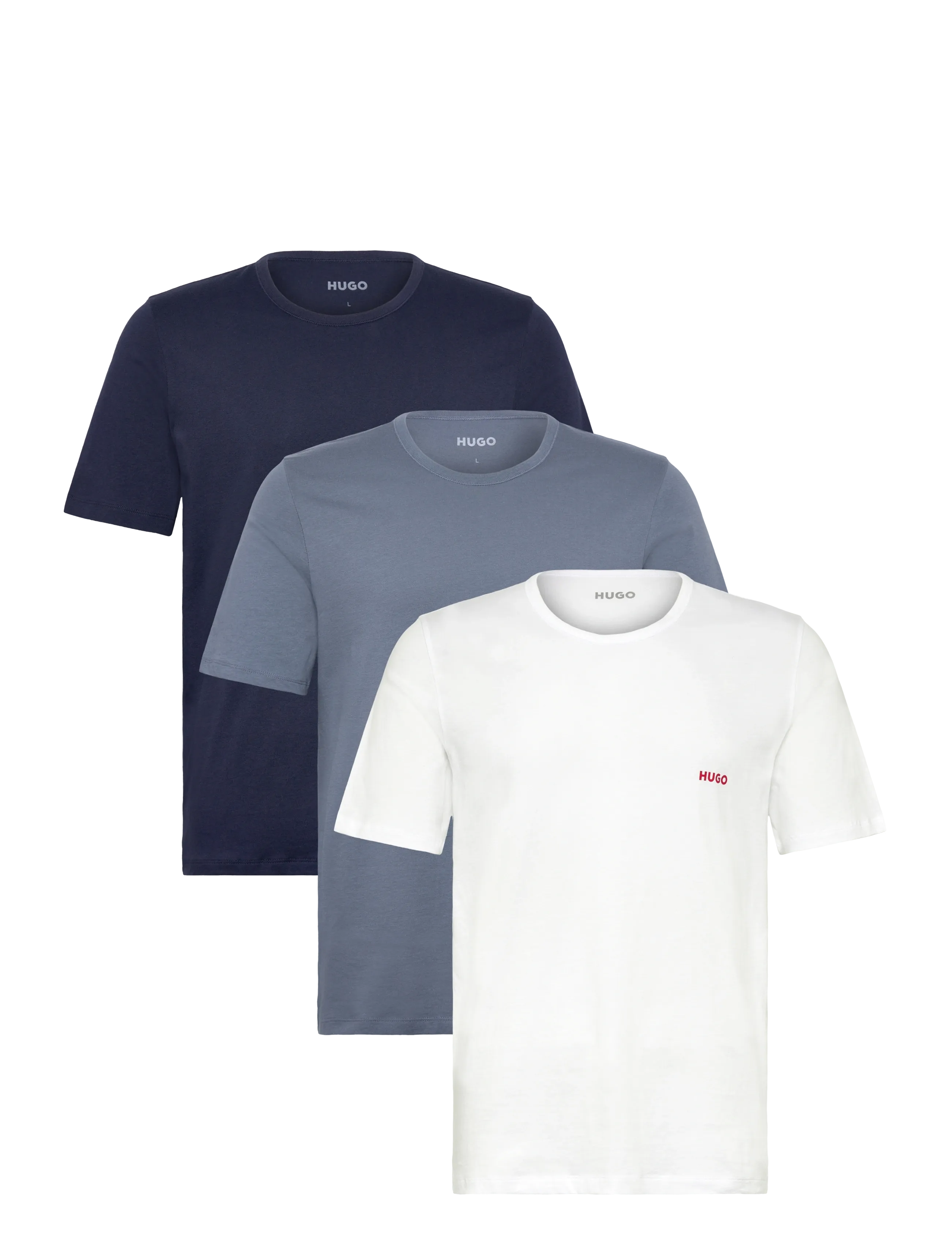 HUGO T-SHIRT RN TRIPLET P - Multipack t-shirts - OPEN MISCELLANEOUS / navy