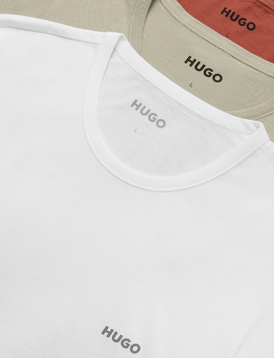HUGO - T-SHIRT RN TRIPLET P - multipack t-shirts - open miscellaneous - 2