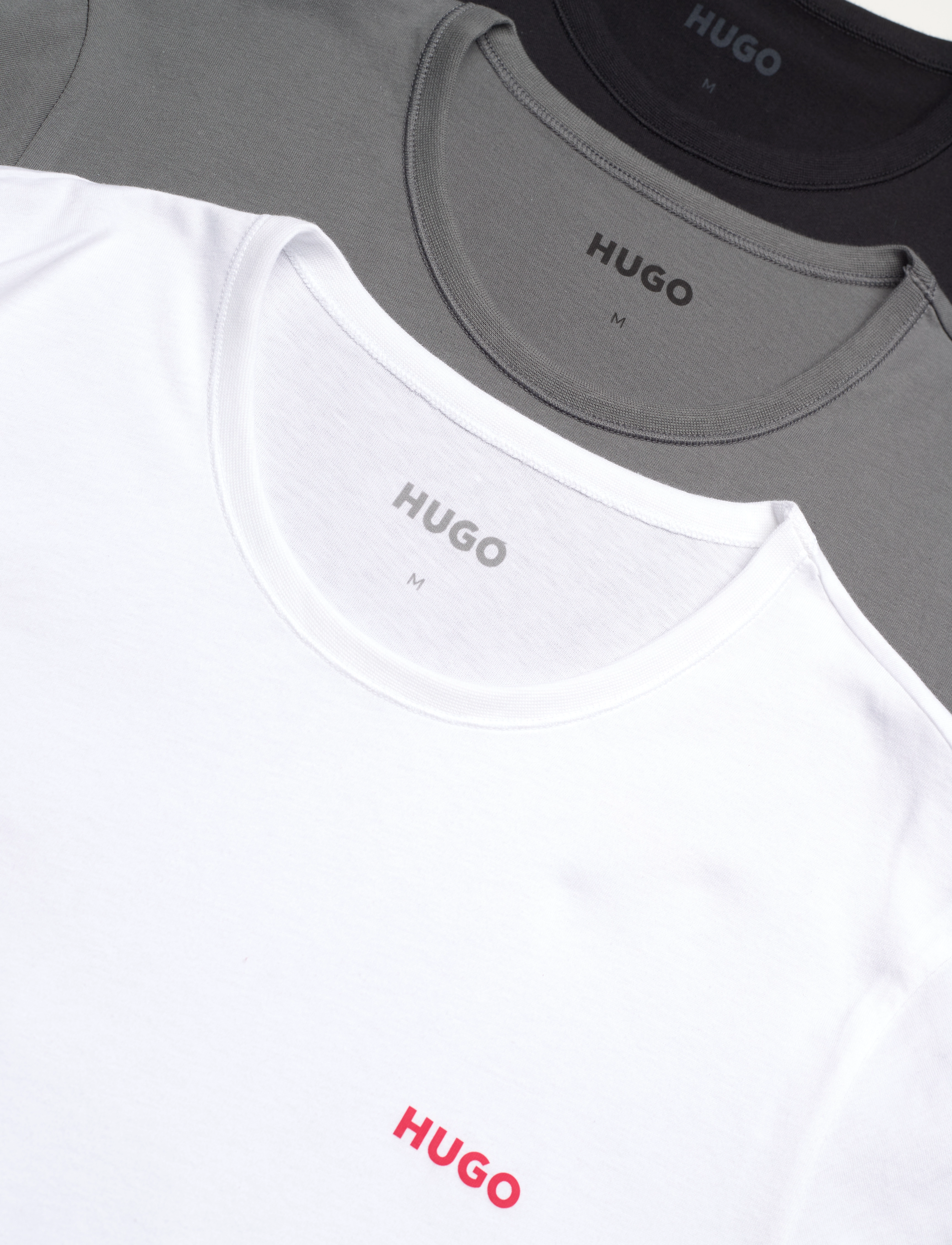HUGO - T-SHIRT RN TRIPLET P - laveste priser - open miscellaneous - 1