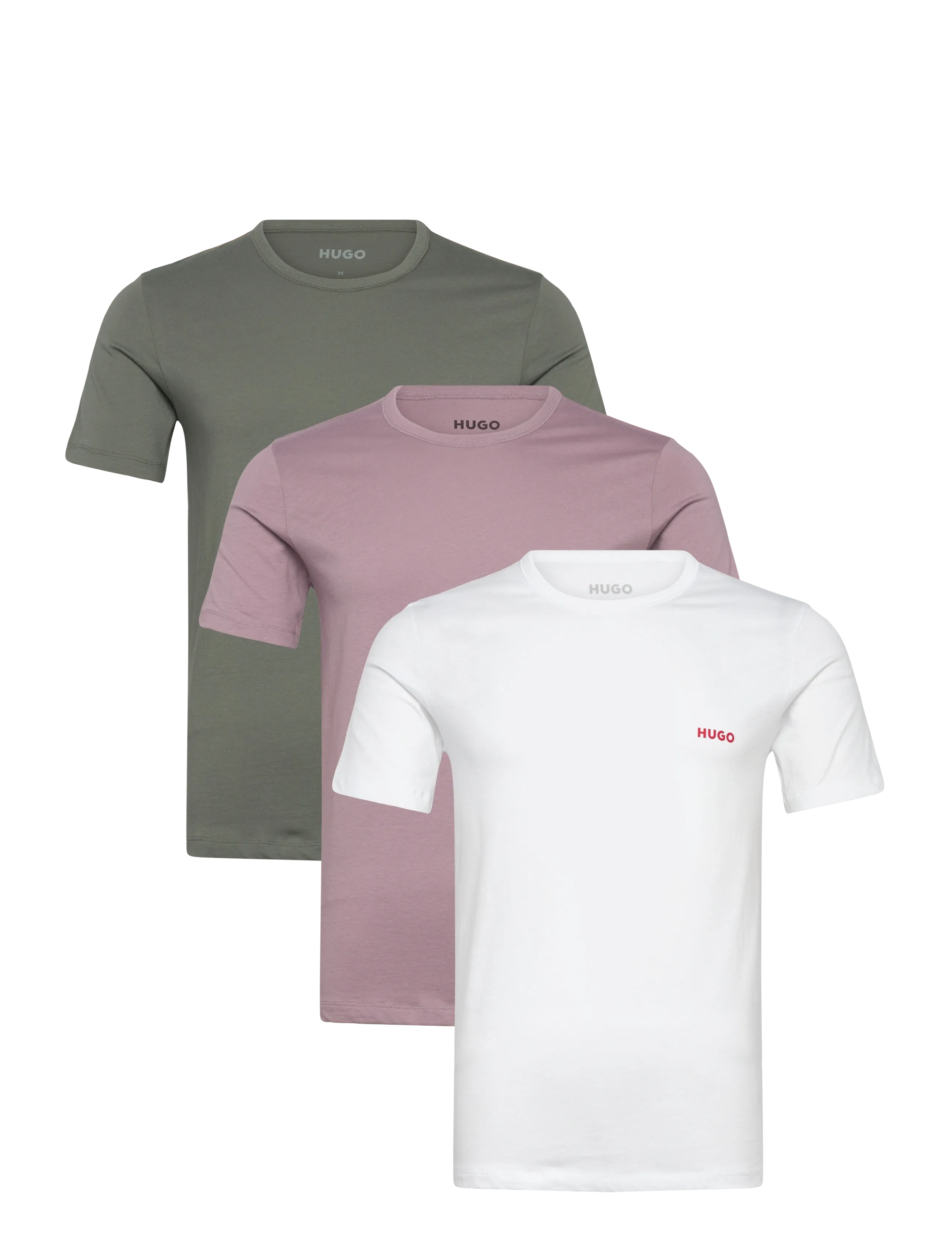 HUGO T-Shirt Rn Triplet P, M, T-shirts, Weiß - Short-sleeved, Männerswear