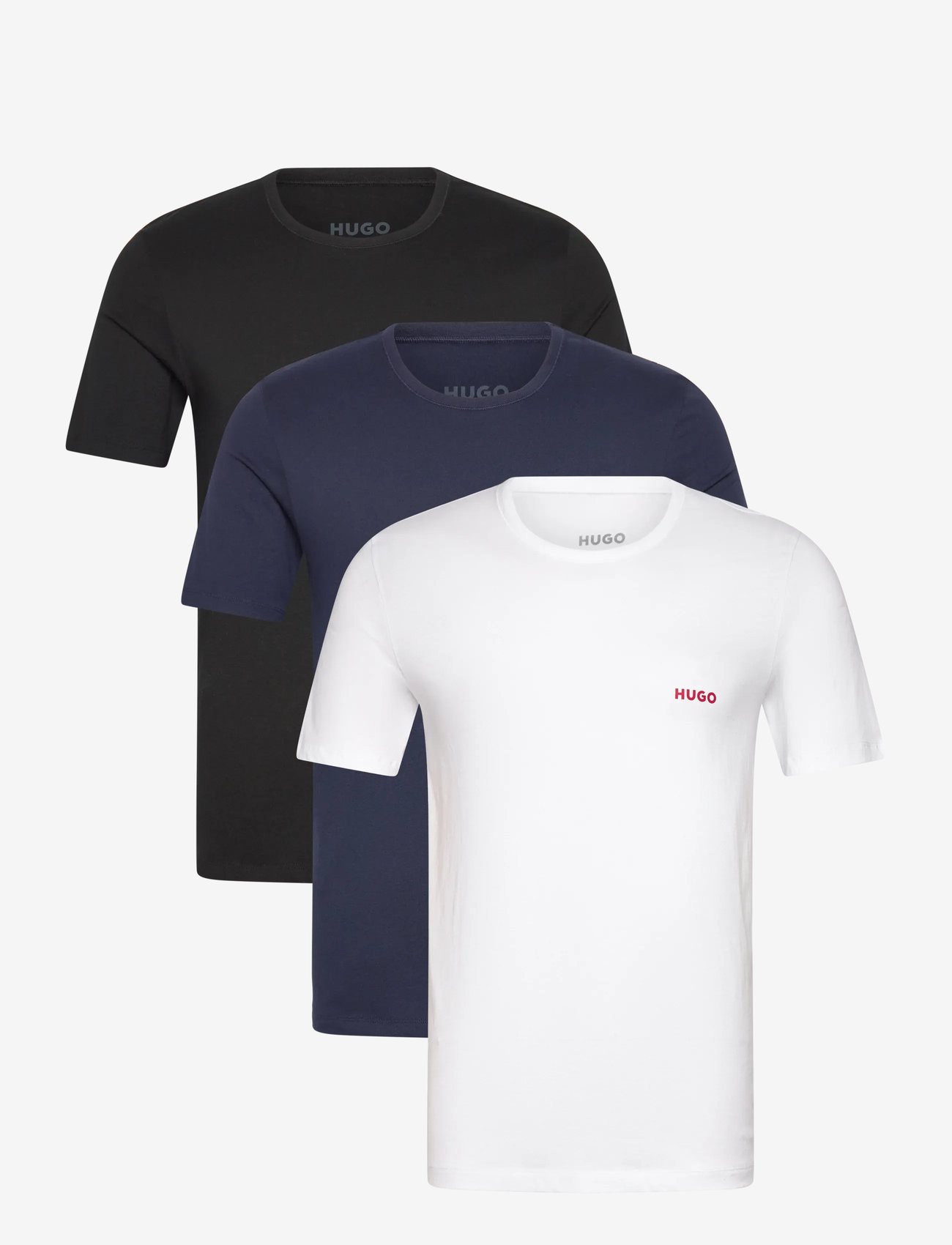HUGO - T-SHIRT RN TRIPLET P - multipack t-shirts - open miscellaneous - 0