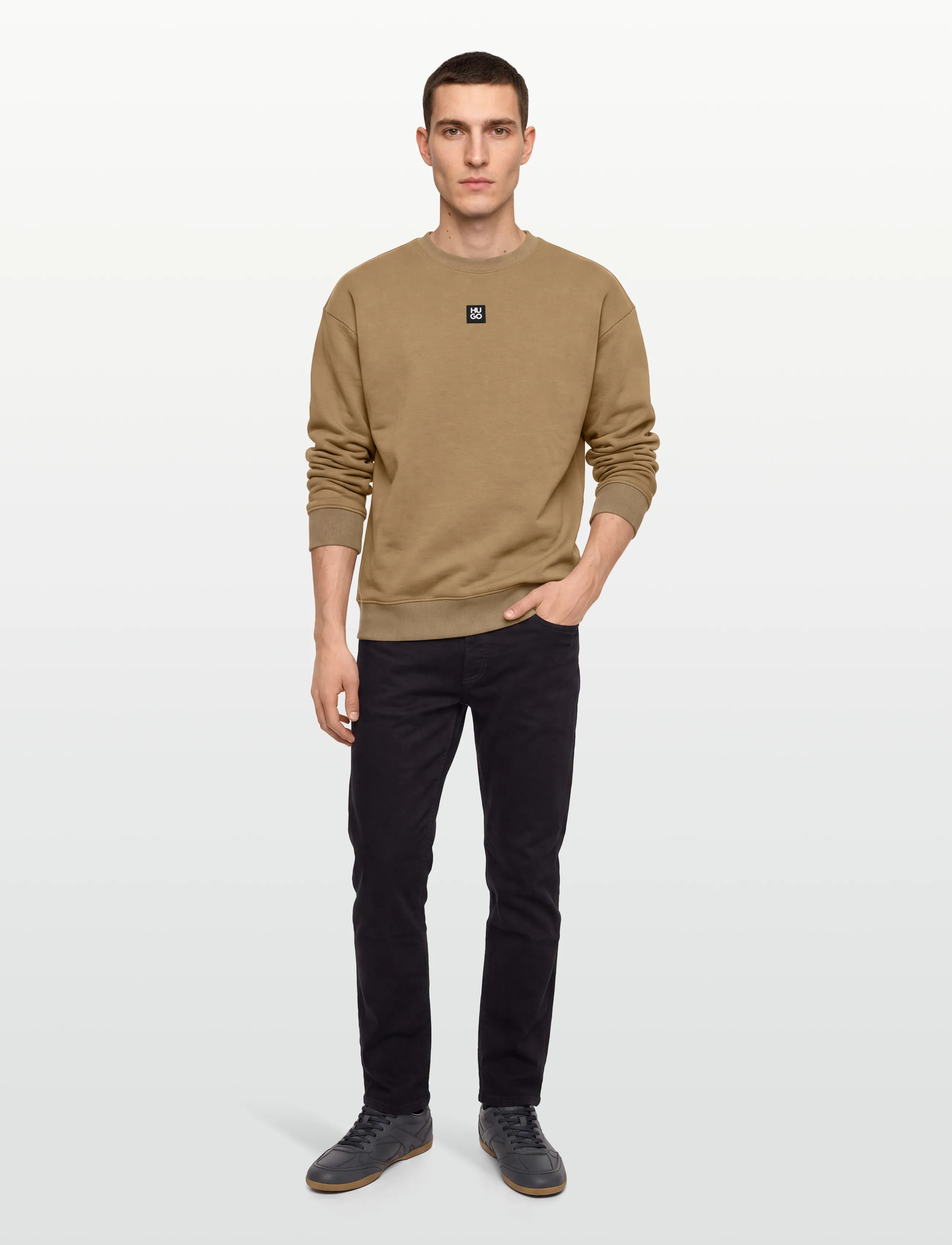 HUGO Dettil - Sweatshirts & Hoodies - BEIGE OVERFLOW / beige