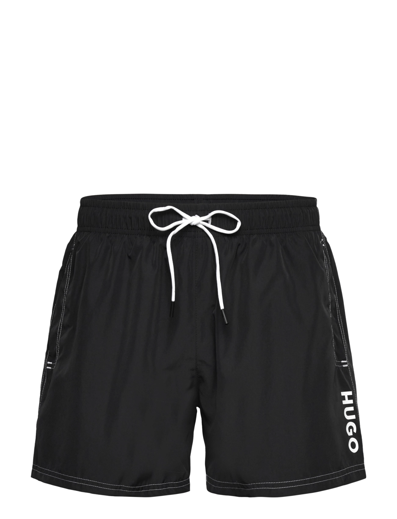 HUGO Max, Mænd, Logo Badeshorts, Sort, Str: S