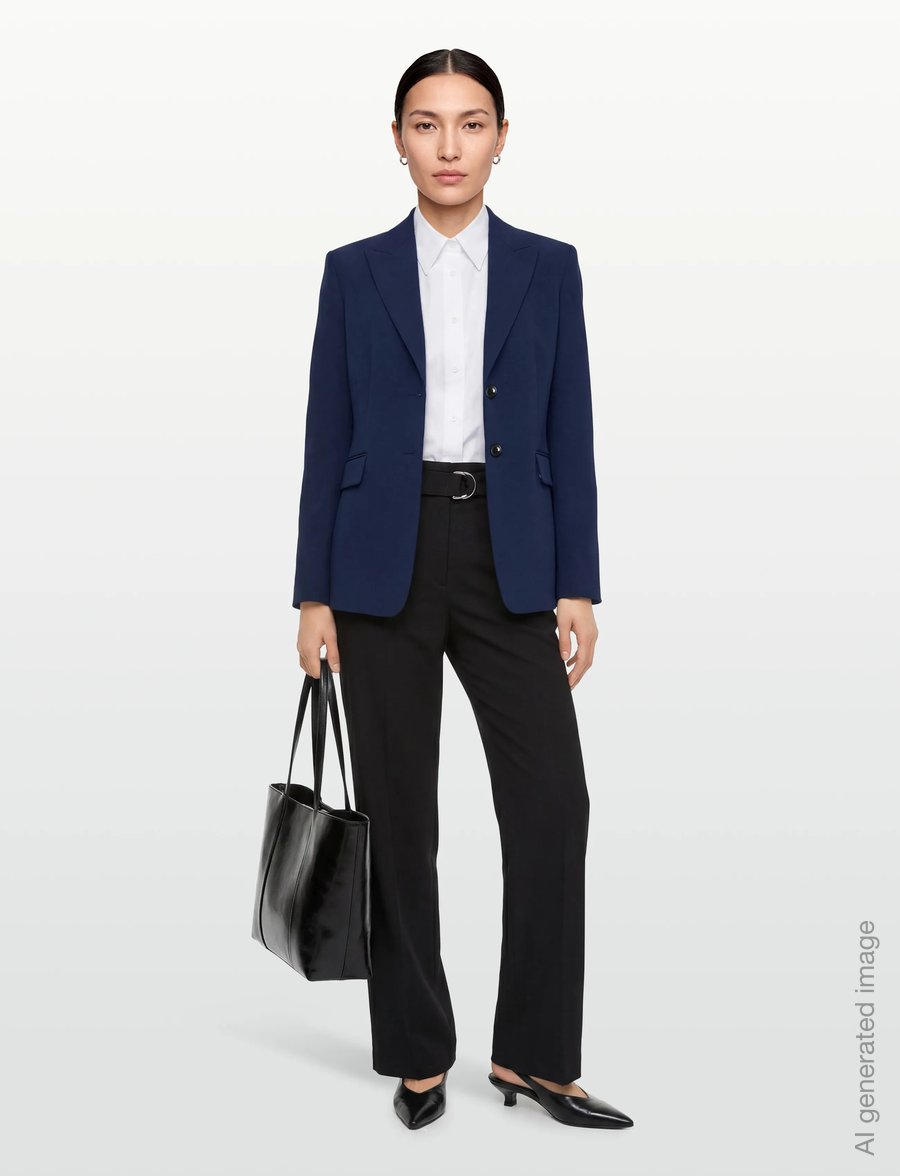 HUGO - Asmalla-1 - single breasted blazers - medium blue - 0