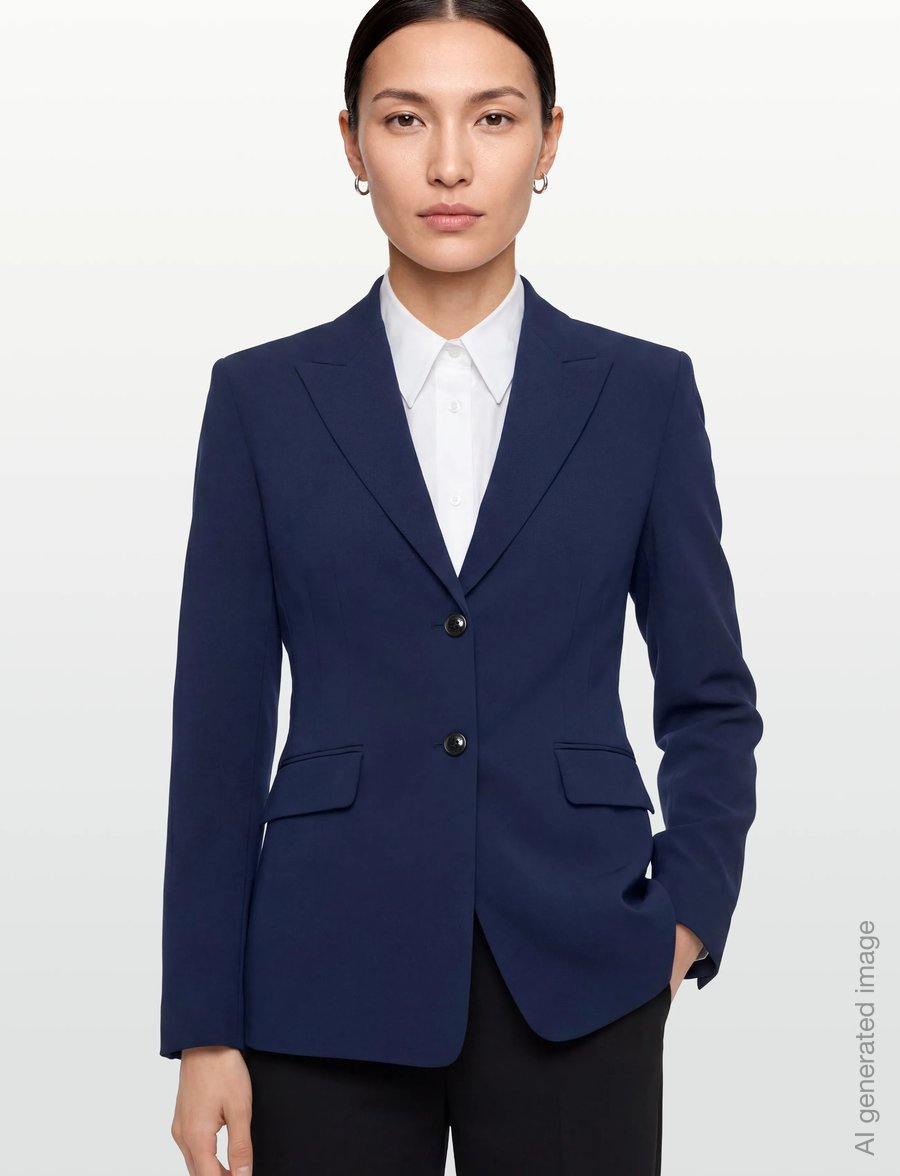 HUGO - Asmalla-1 - single breasted blazers - medium blue - 3