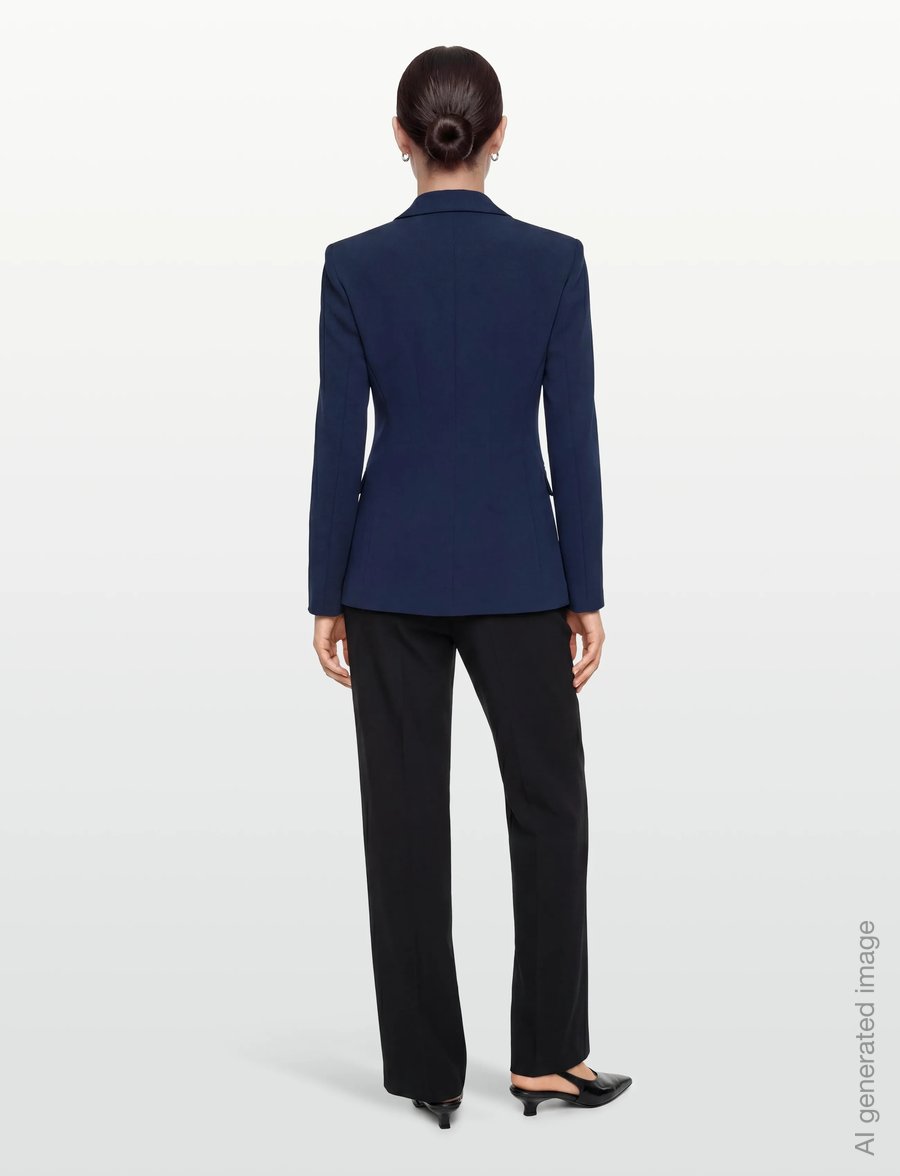 HUGO - Asmalla-1 - single breasted blazers - medium blue - 4