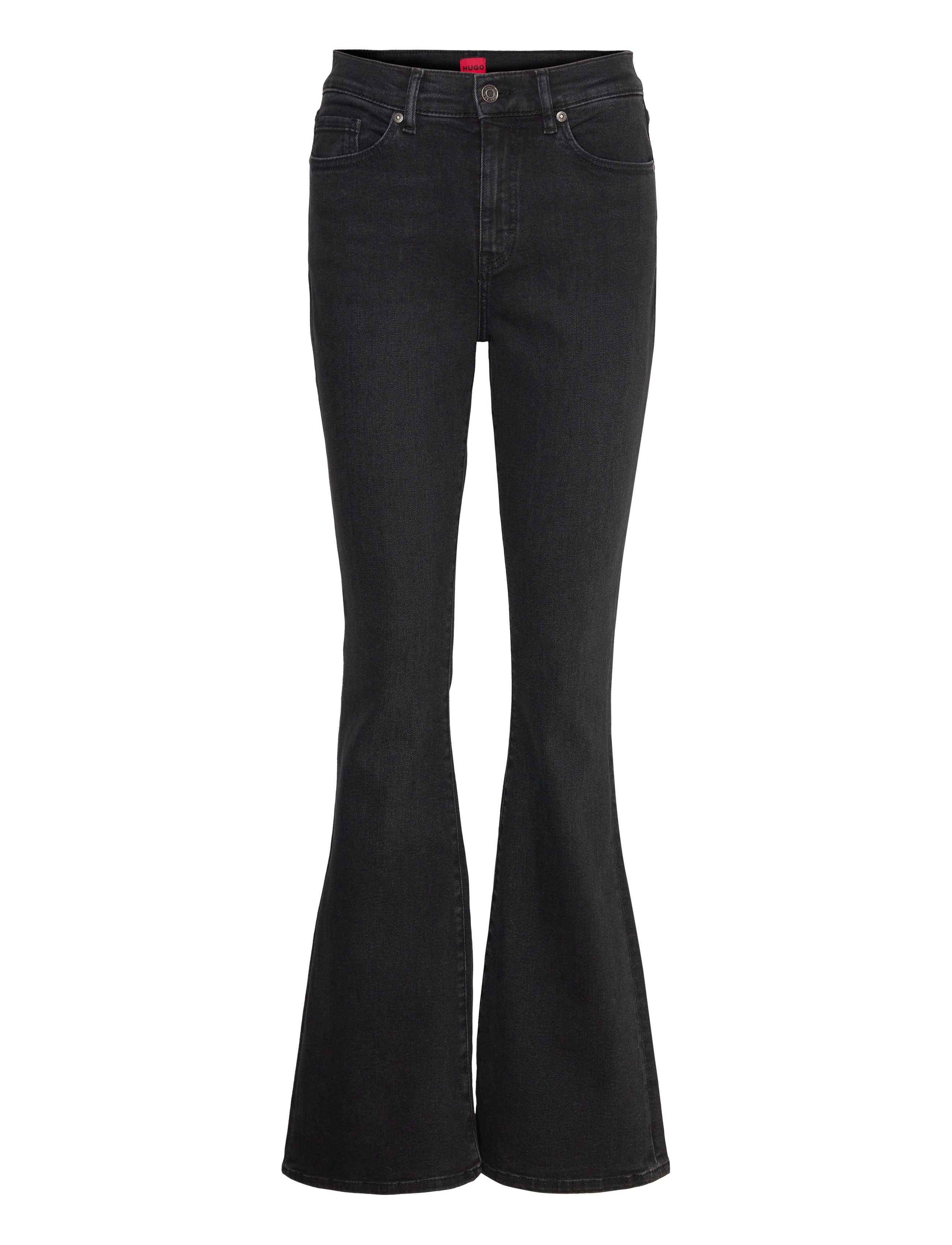 HUGO Geflare - Jeans - BLACK / black