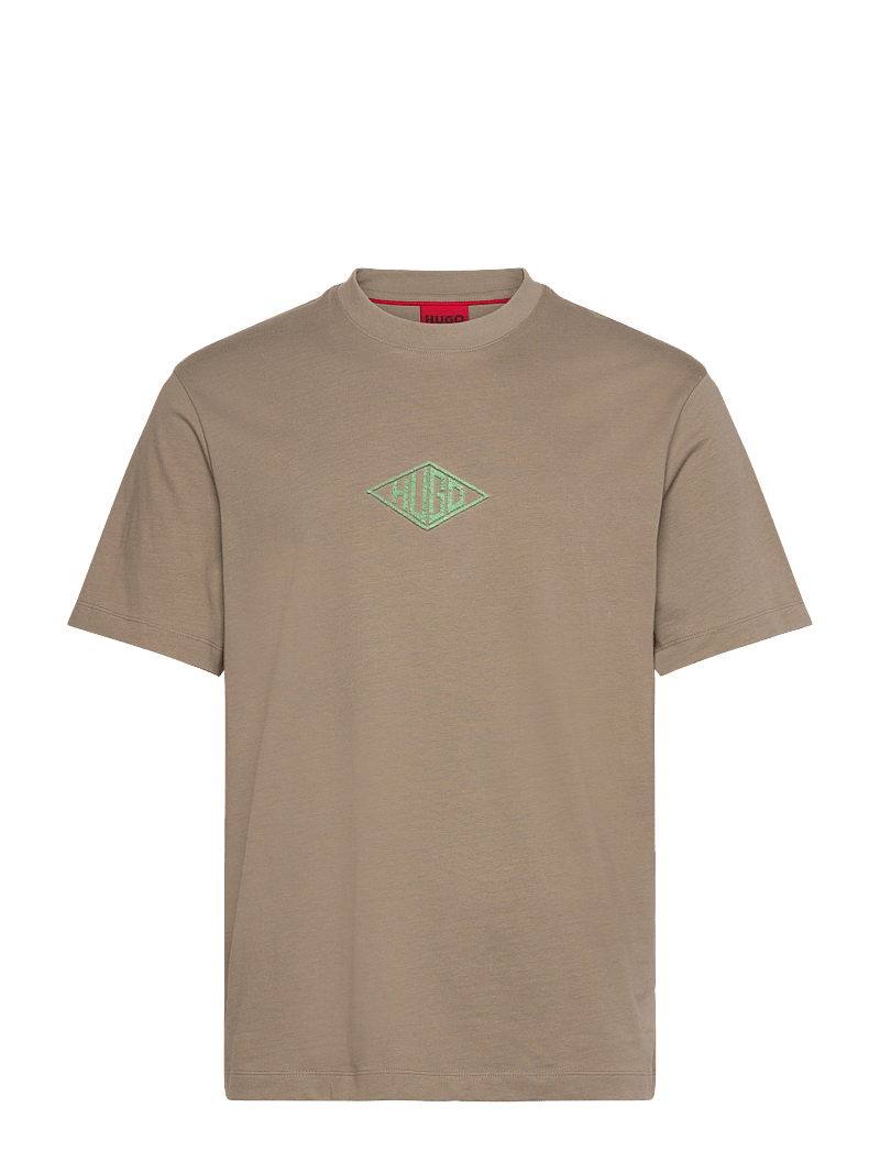 HUGO - Darunu - kortærmede t-shirts - medium brown - 0