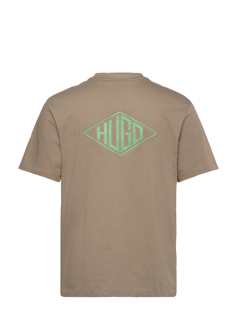 HUGO - Darunu - kortærmede t-shirts - medium brown - 1